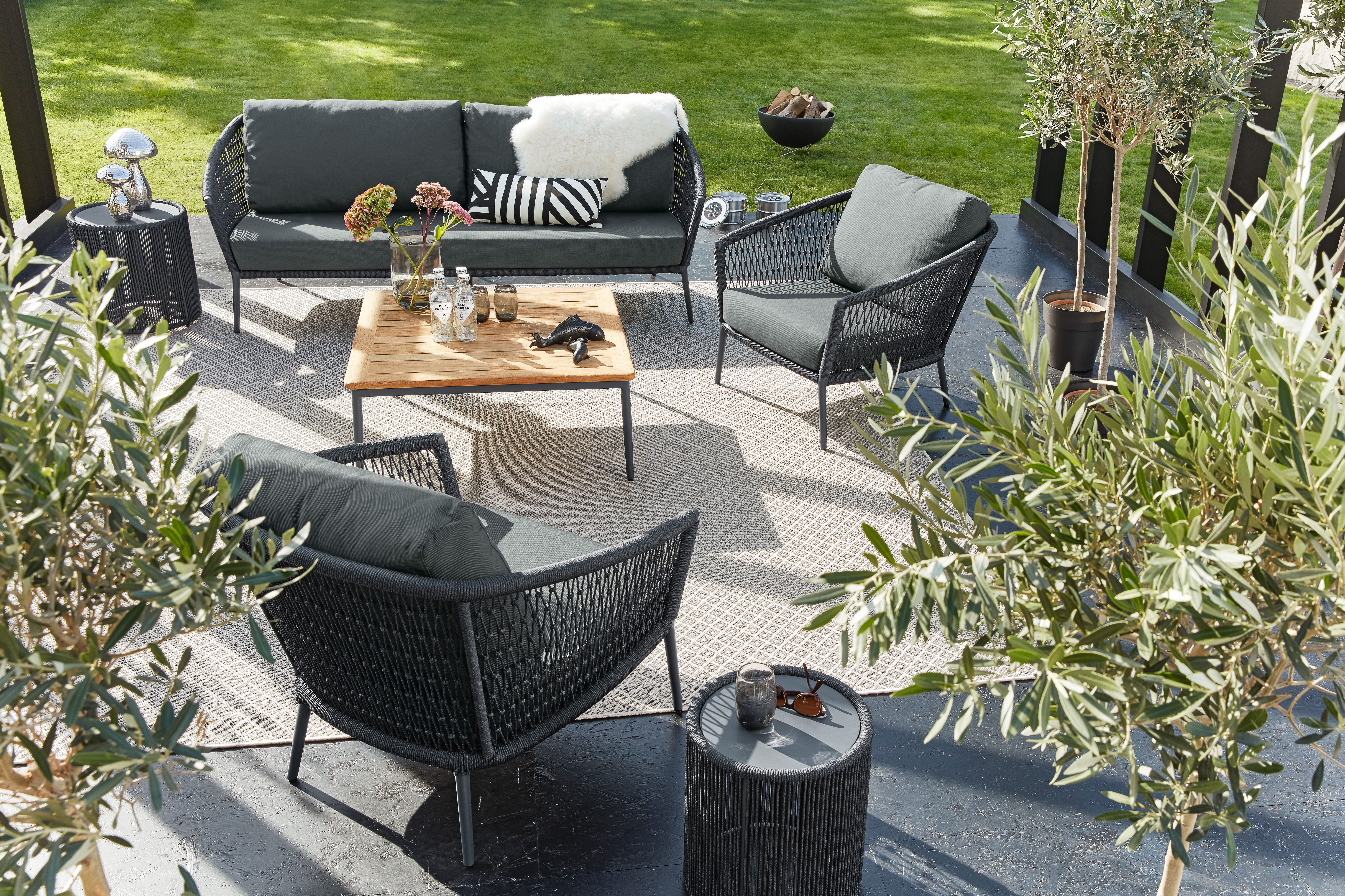 Musterring Sitzbank Freilicht Sofa (1-St), Bietet Platz für 3 Personen, 205 cm breit, ideal für den Garten