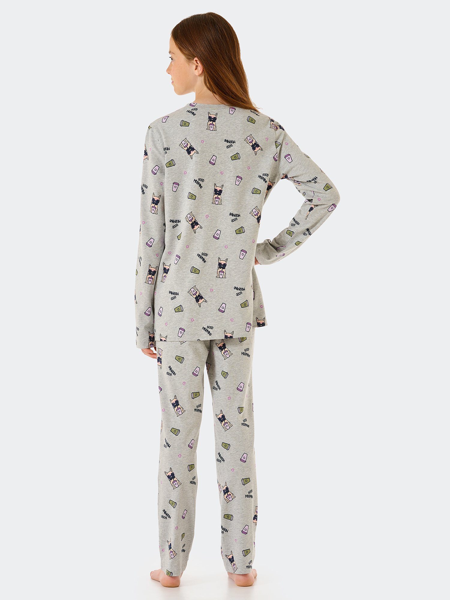 Original grau-mel. Pyjama Schiesser Classics
