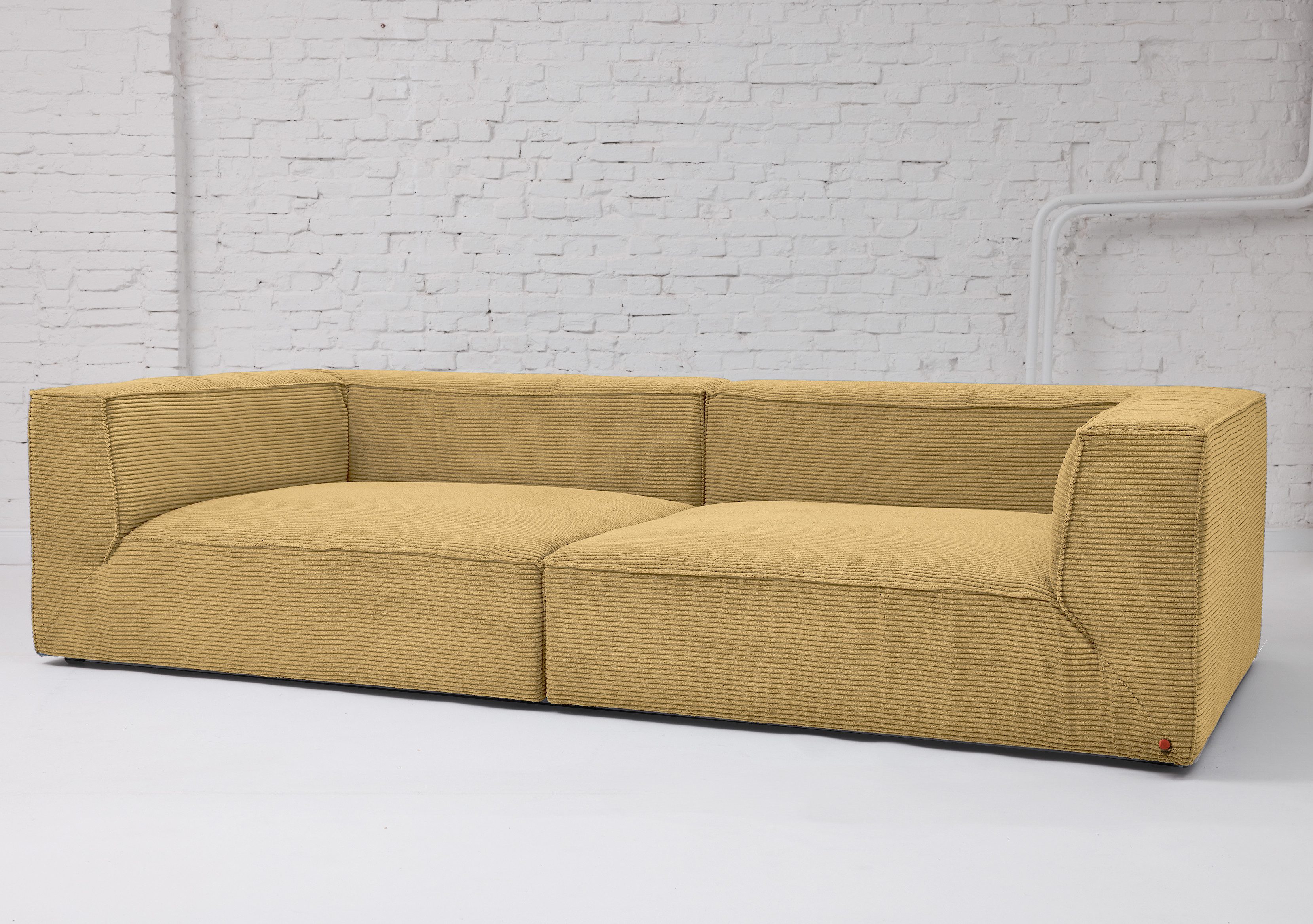 HOME OF COLORS Big-Sofa BIG CUBE – das kubische Sofa mit extra-tiefem, soften Sitzgefühl, in weichem Cordstoff – in vielen schönen Farben