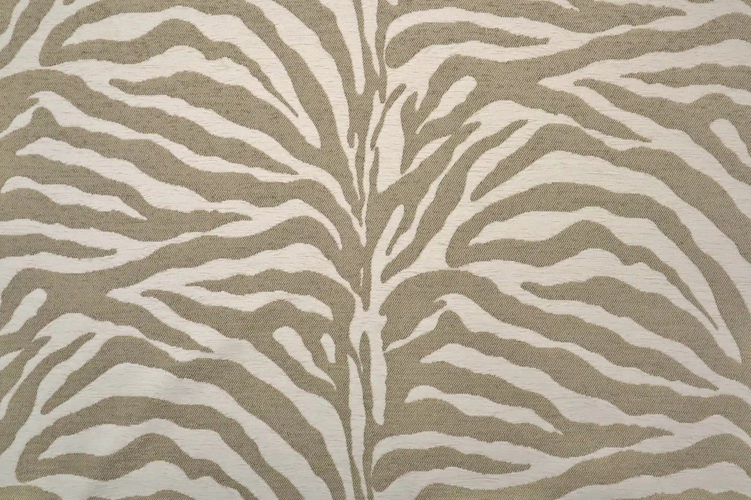 Stofferia Stoff Polsterstoff Chenille Zebra Maki Beige, Meterware