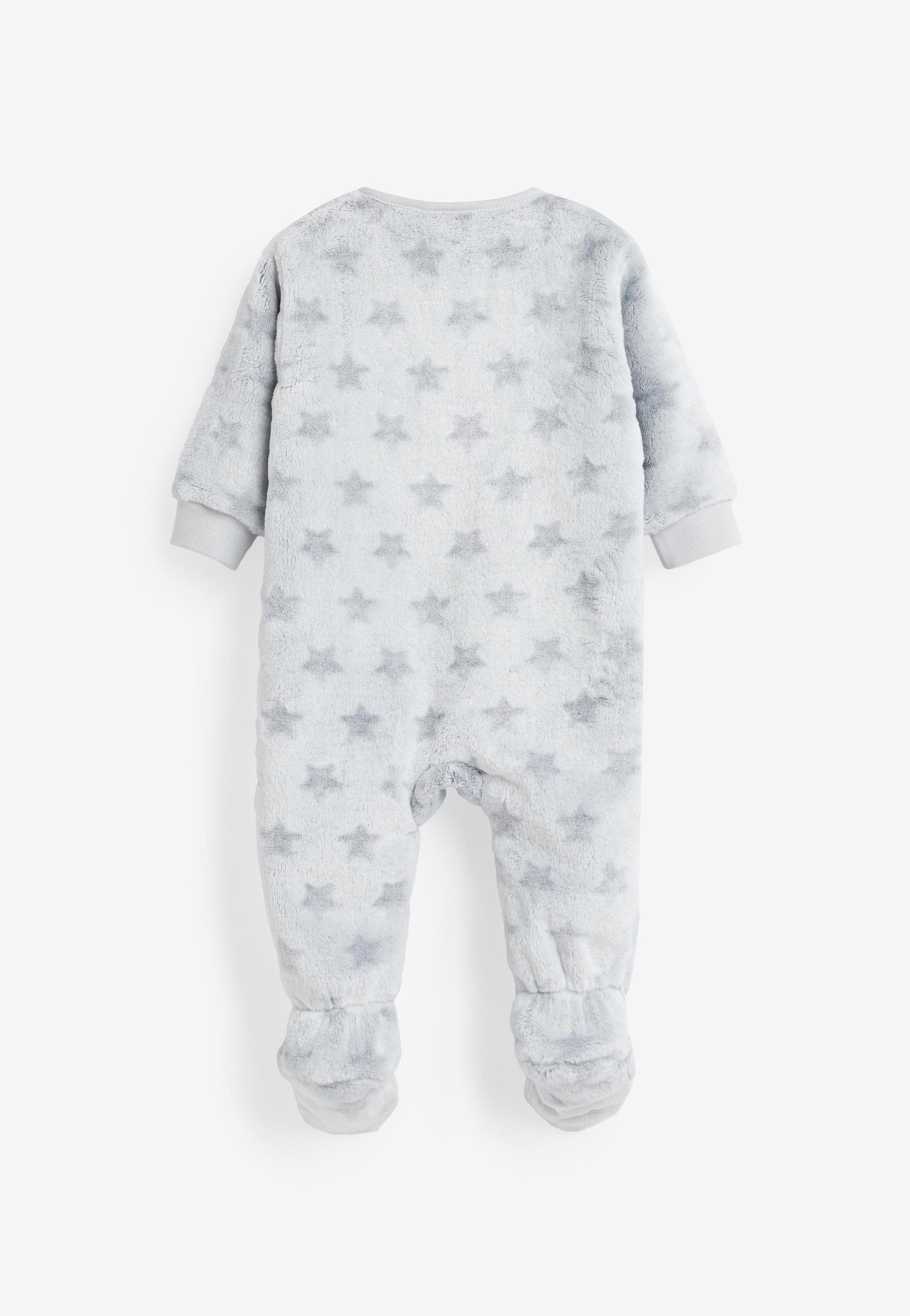 Next Schlafoverall aus Fleece Grey Baby Schlafanzug Star (1-tlg)