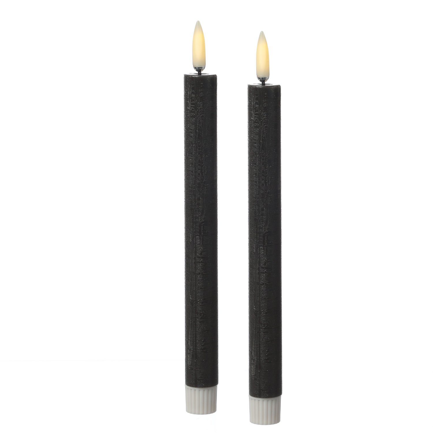 MARELIDA LED-Kerze LED Stabkerzen Tafelkerzen Dinner Spitzkerzen rustikal 2 günstig online kaufen