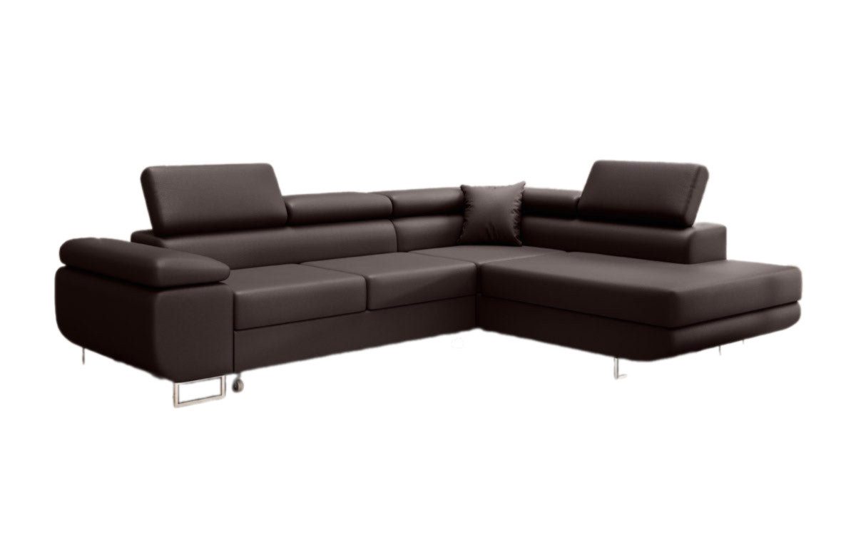 Luxusbetten24 Schlafsofa Designer Sofa Aston Kunstleder, günstig online kaufen