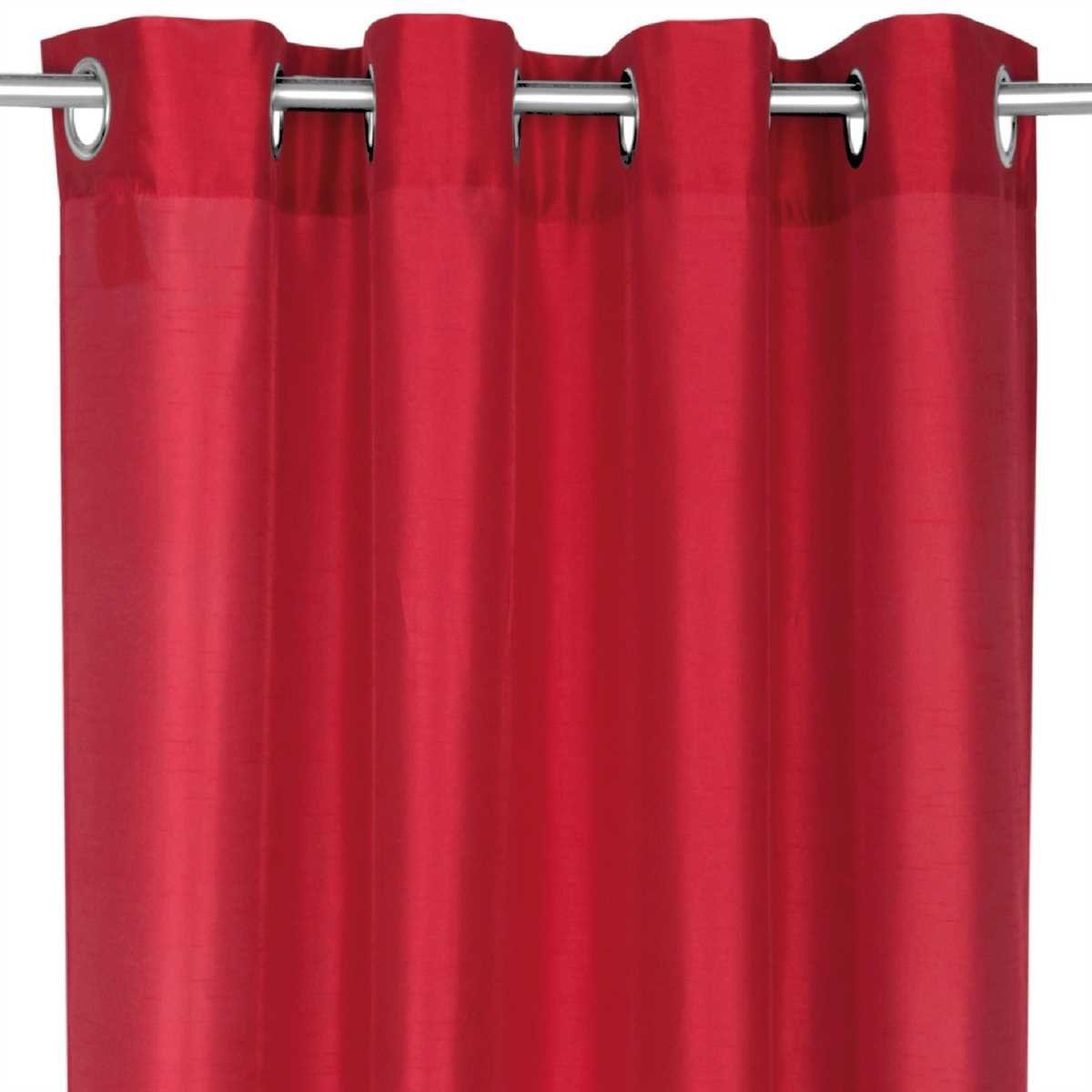 Größen Arsvita, St), (1 Ösen Rot in Blickdicht Aufhängung, Dekoschal - mit Ösen Farben Vorhang, verschiedenen blickdicht, und