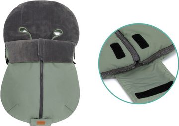 Fillikid Fußsack Sella Elite, Winterfußsack, salbei, für Babyschalen