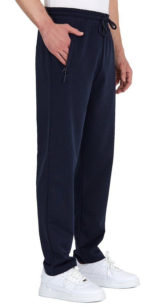 COMEOR Jogginghose Trainingshose Sporthose Herren Baumwollmischung (1-tlg) mit Reißverschluss
