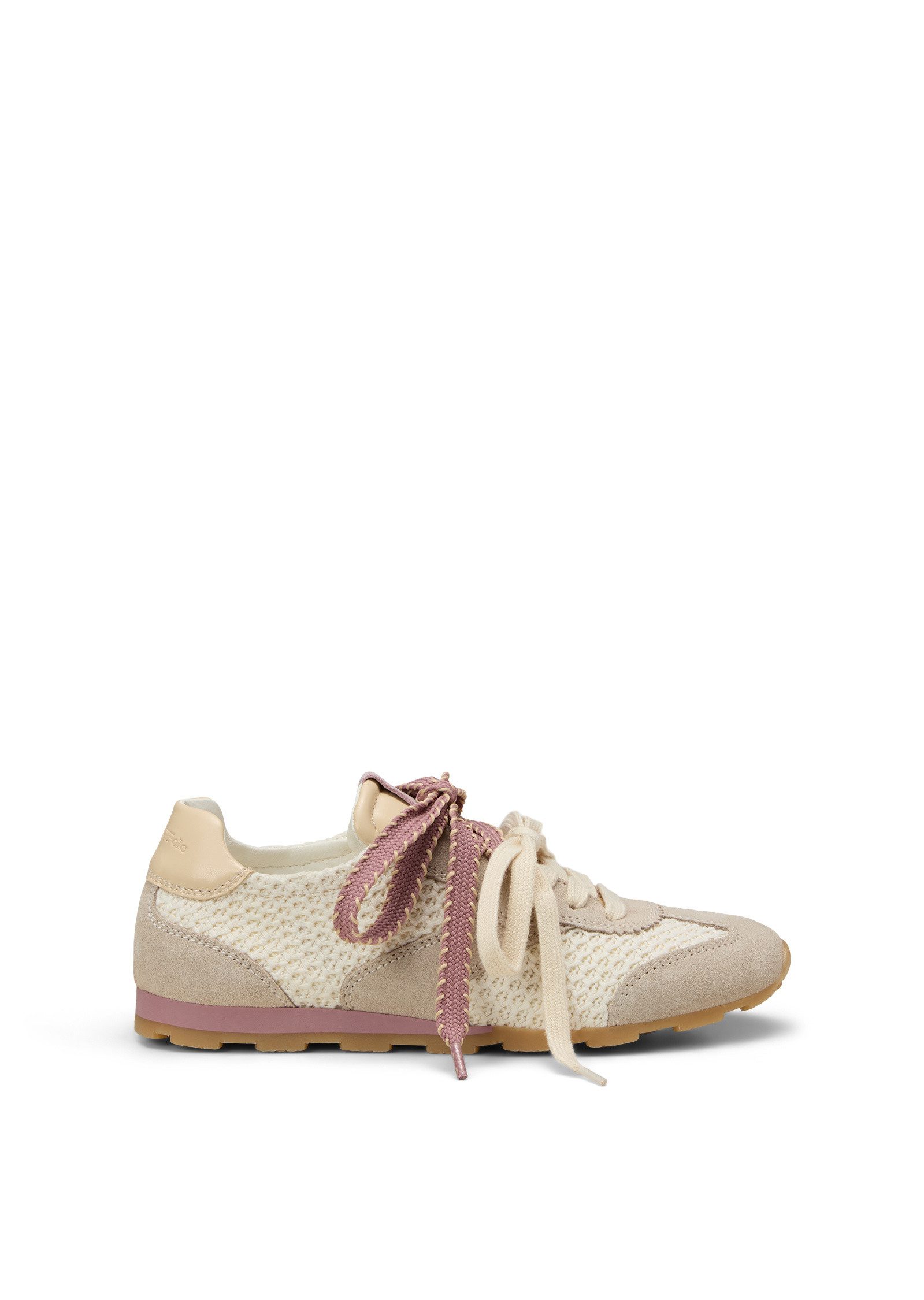 Marc O'Polo in luftiger Häkeloptik mit Leder Sneaker