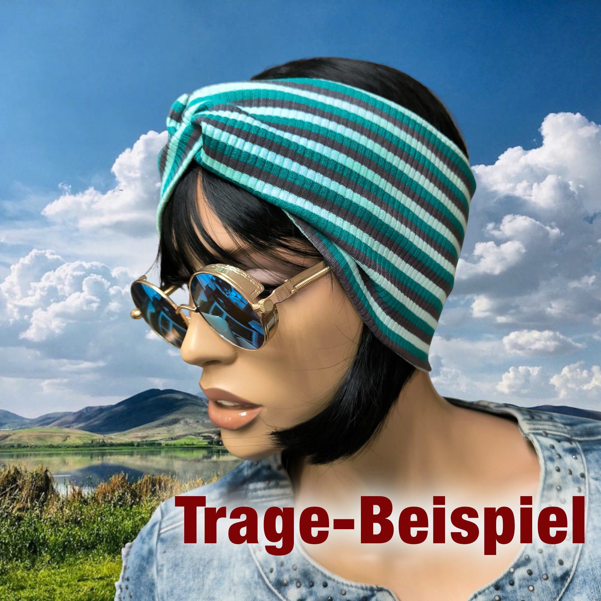 Britta Meier Stirnband Leichtes Ripp-Jersey Stirnband Hochwertiger Ripp-Jer günstig online kaufen