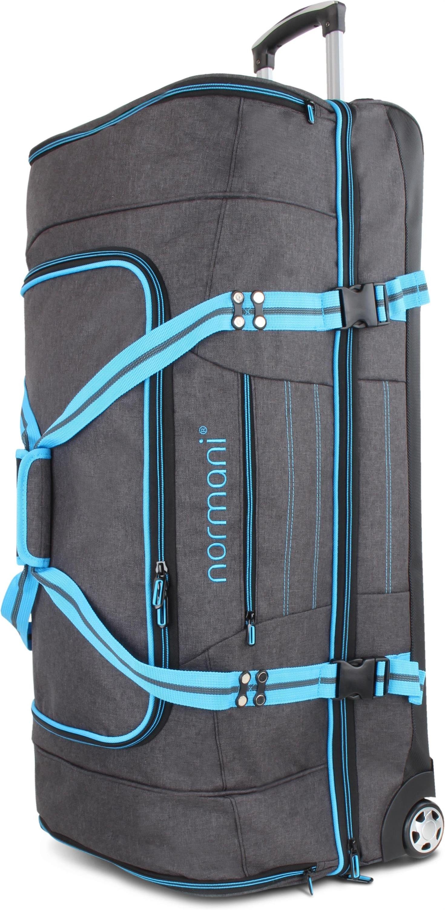 normani Reisetasche Reisetasche 120 l Kompass 120, Großer Reisetrolley mit 120 Liter Volumen Blau | Reisetaschen