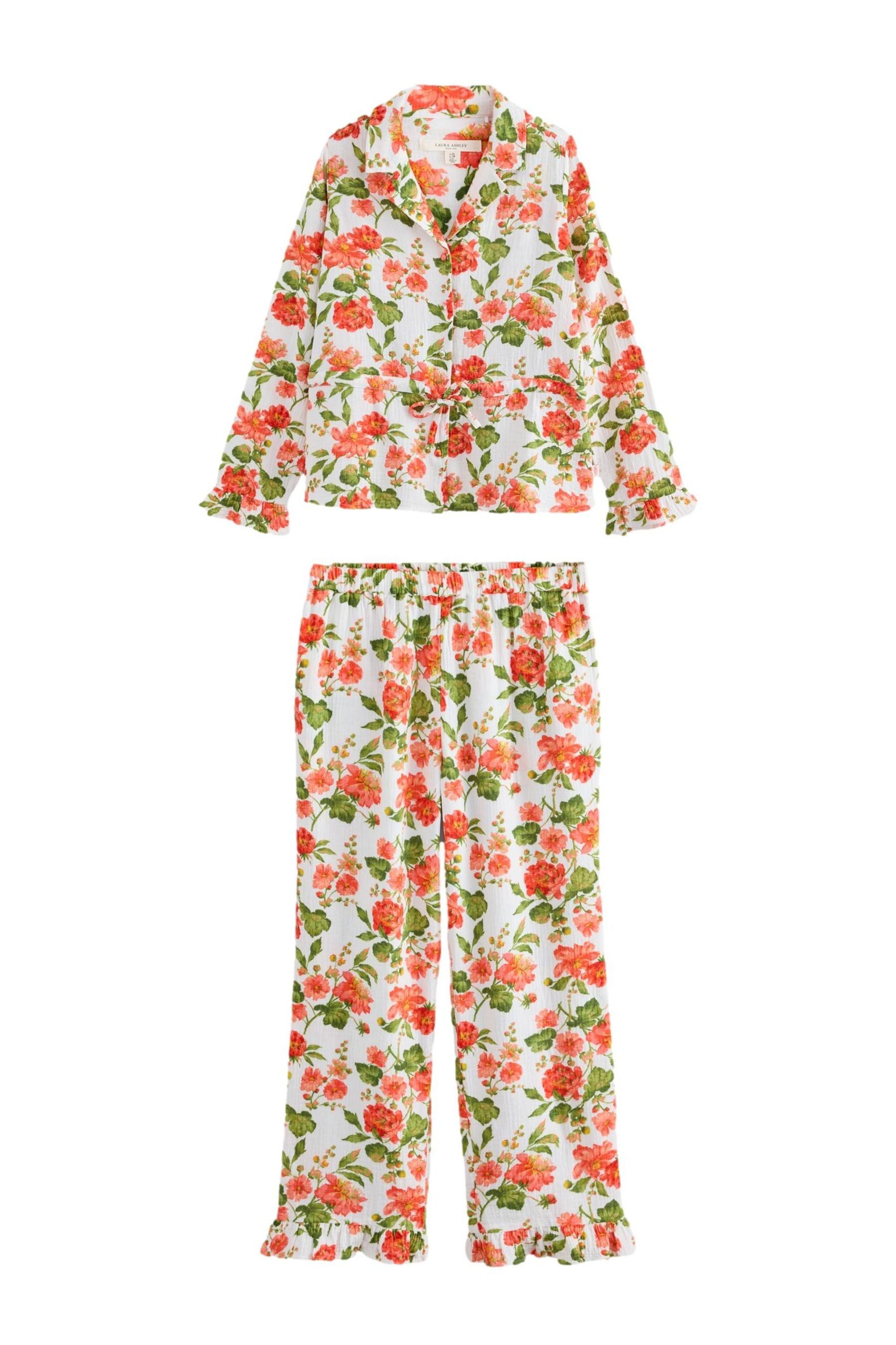 LAURA ASHLEY Pyjama Laura Ashley Romilly Schlafanzug mit Rüschen (2 tlg)