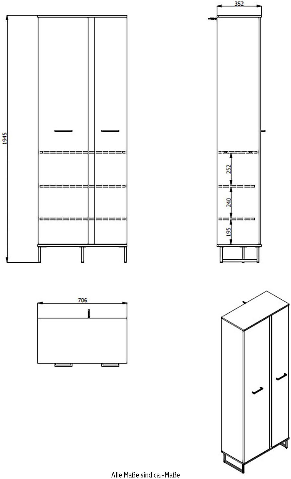 INOSIGN Garderobenschrank Sardinia