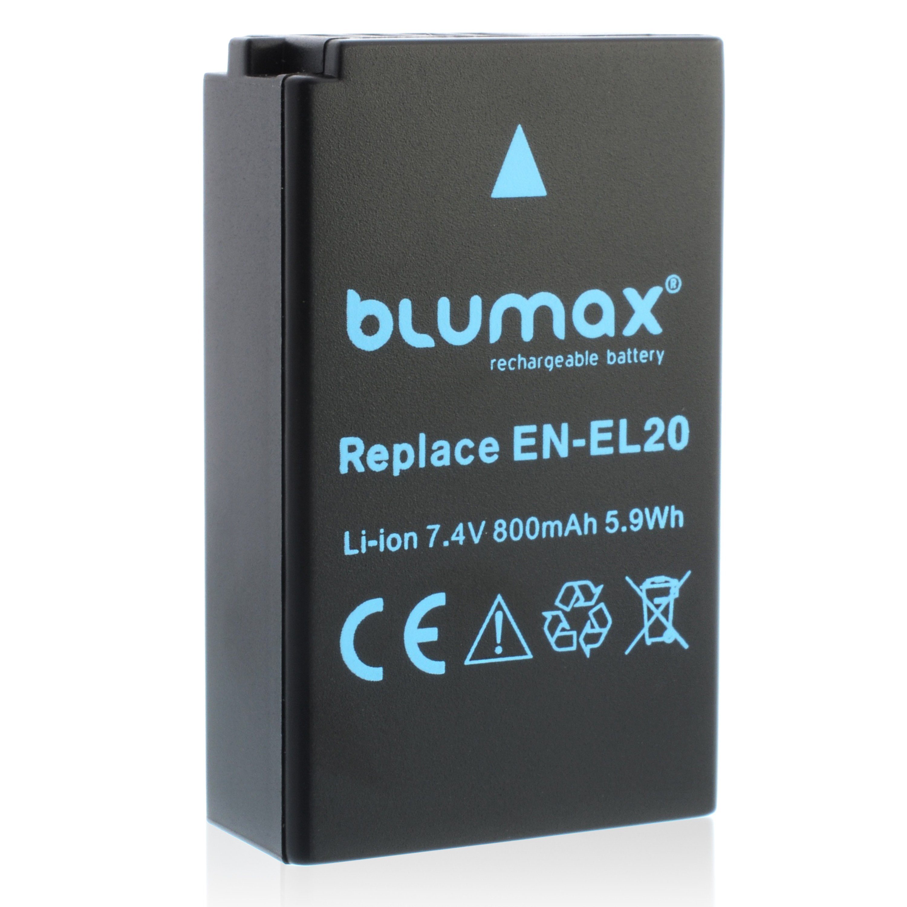 Blumax Akku passend für Nikon EN-EL20 800 mAh (7,4V) Kamera-Akku