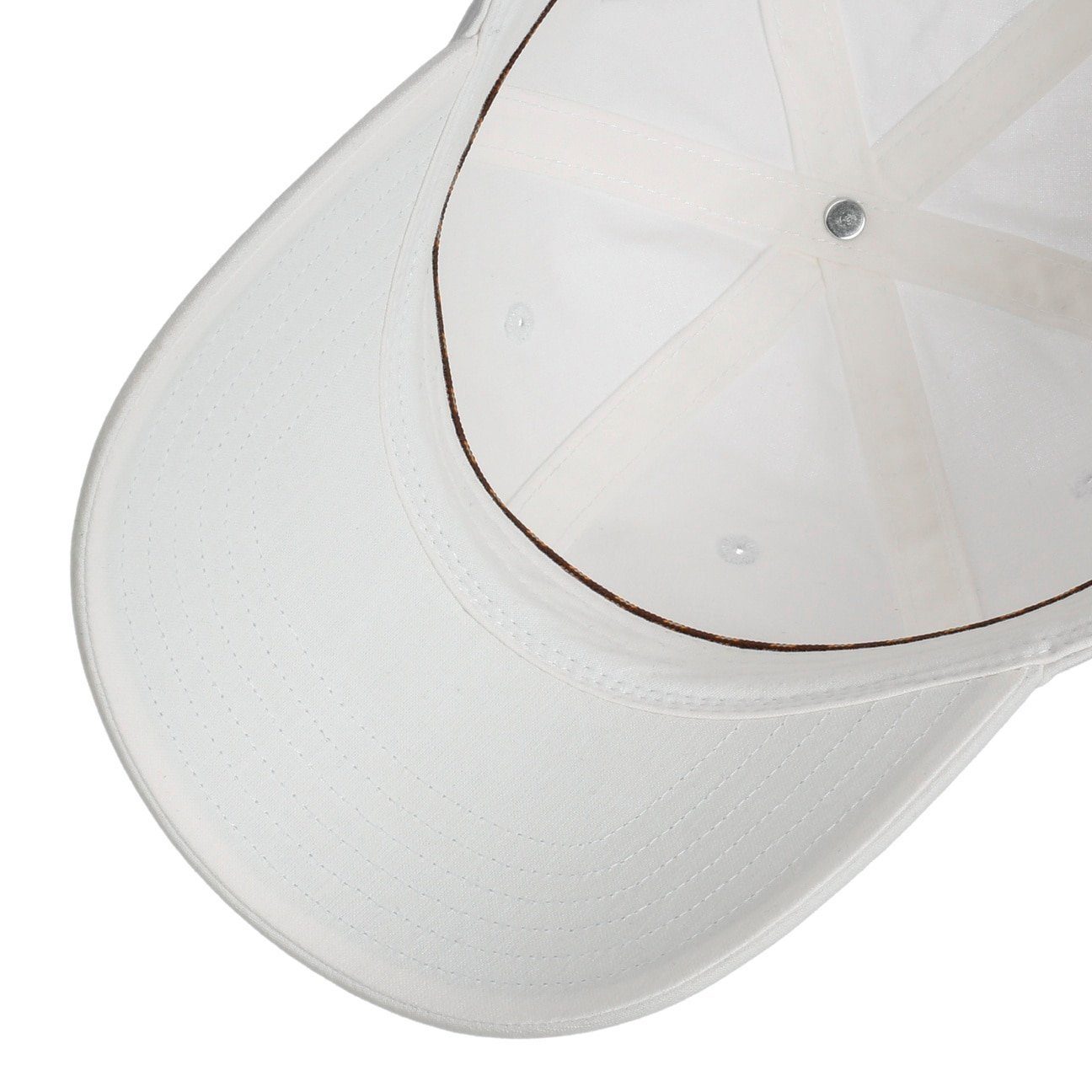 Stetson Baseball Cap (1-St) Baseballcap Schirm mit weiß