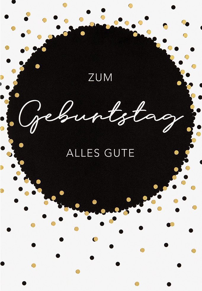 Grußkarten Geburtstag Glückwunschkarte im Format 115x17cm mit Umschlag uniq101