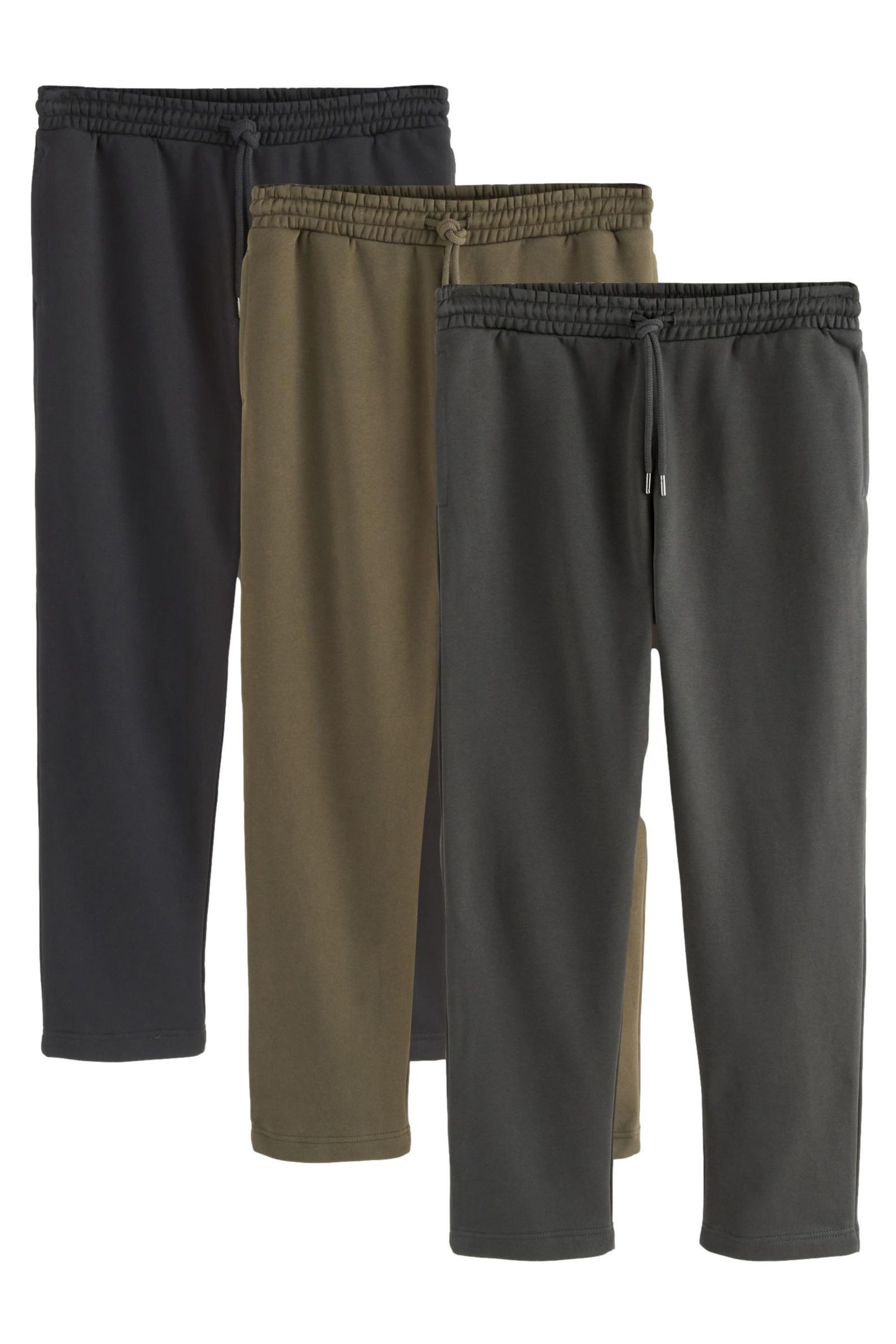 Next Jogginghose Jersey-Jogginghose mit Baumwollanteil, 3er-Pack (3-tlg)