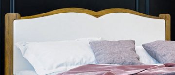 Feldmann-Wohnen Schlafzimmer-Set Tiffany, (1 Doppelbett 160 x 200 cm - 1 Kleiderschrank - 2 Nachttische, Französischer Landhaus-Stil, Soft-Close-Funktion, Griffe aus Metall), 4-teilig Bett 160x200cm weiß Eiche Provence