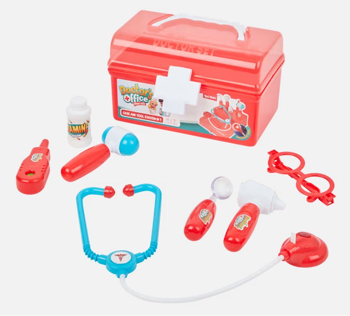 Spectrum Spielzeug-Arztkoffer Spielzeug-Set Arztkoffer 7-teilig, (7-tlg)