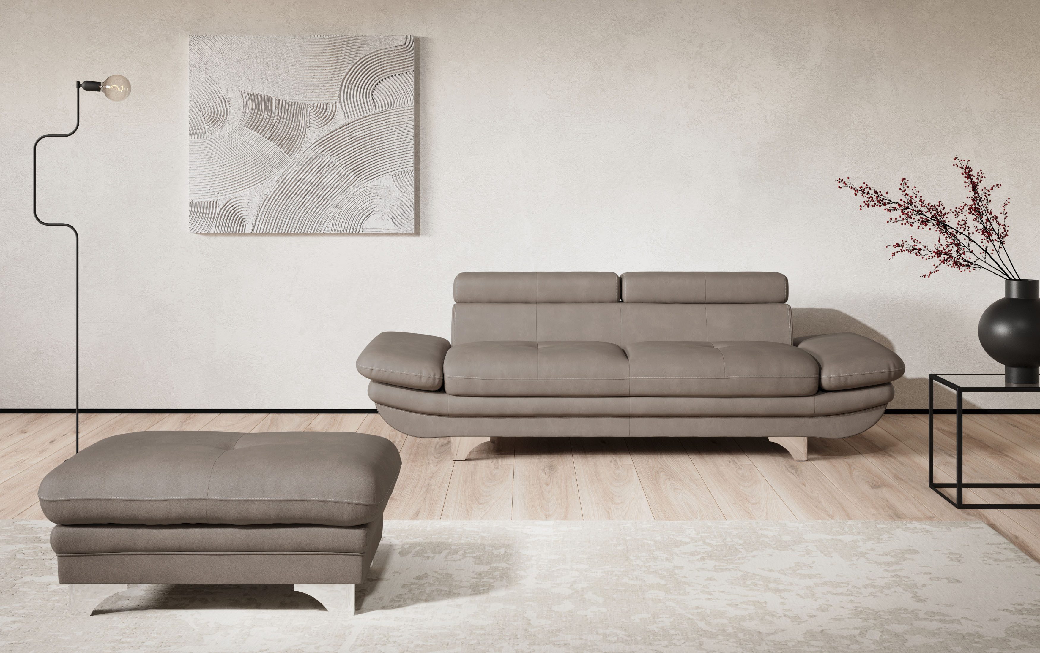 COTTA 3-Sitzer Enterprise, Big-Sofa, mit Armteilverstellung günstig online kaufen