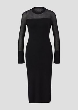 s.Oliver BLACK LABEL Maxikleid Strickkleid im Fabricmix