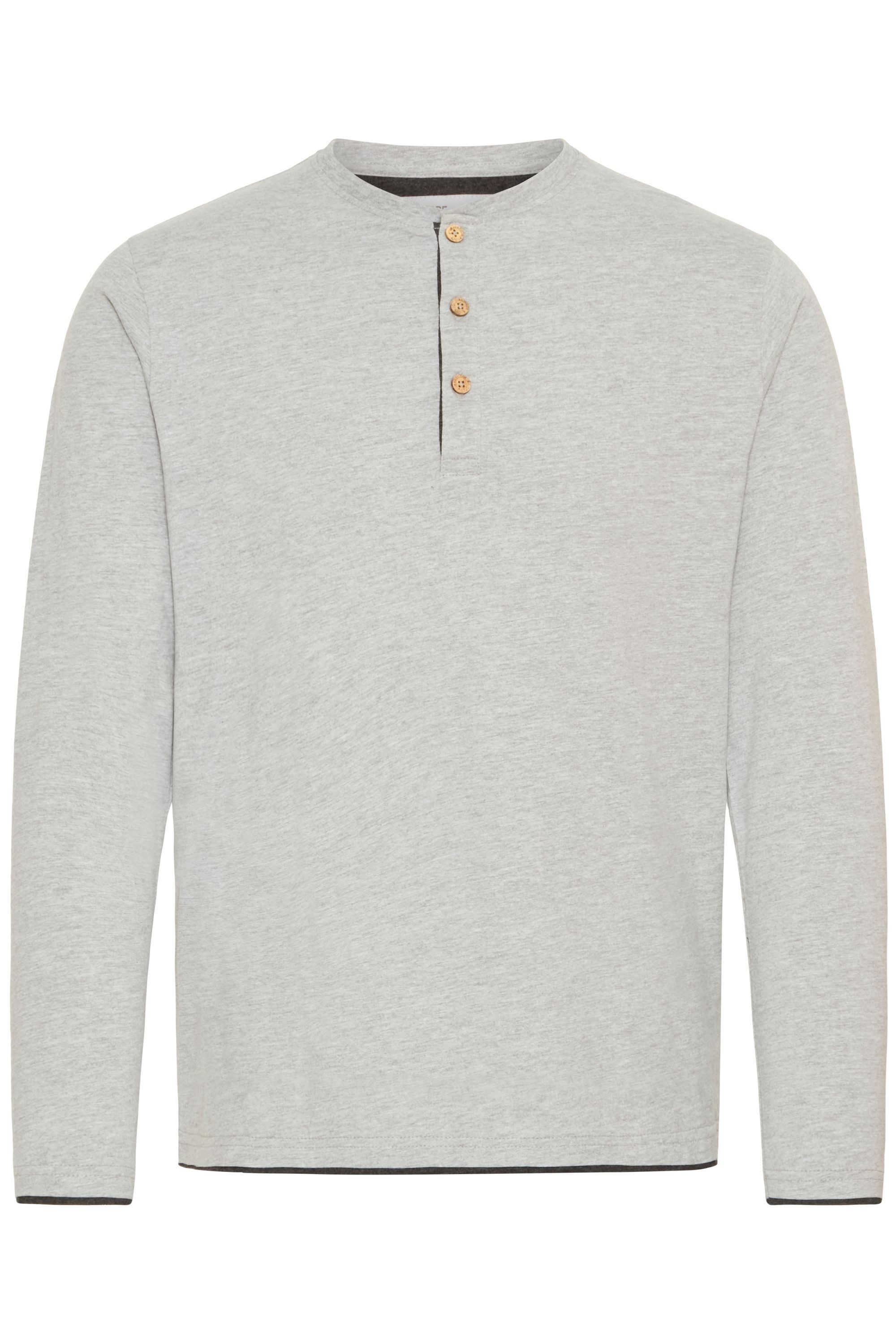 Indicode Rundhalsshirt IDGifford Longsleeve mit Knopfleiste günstig online kaufen
