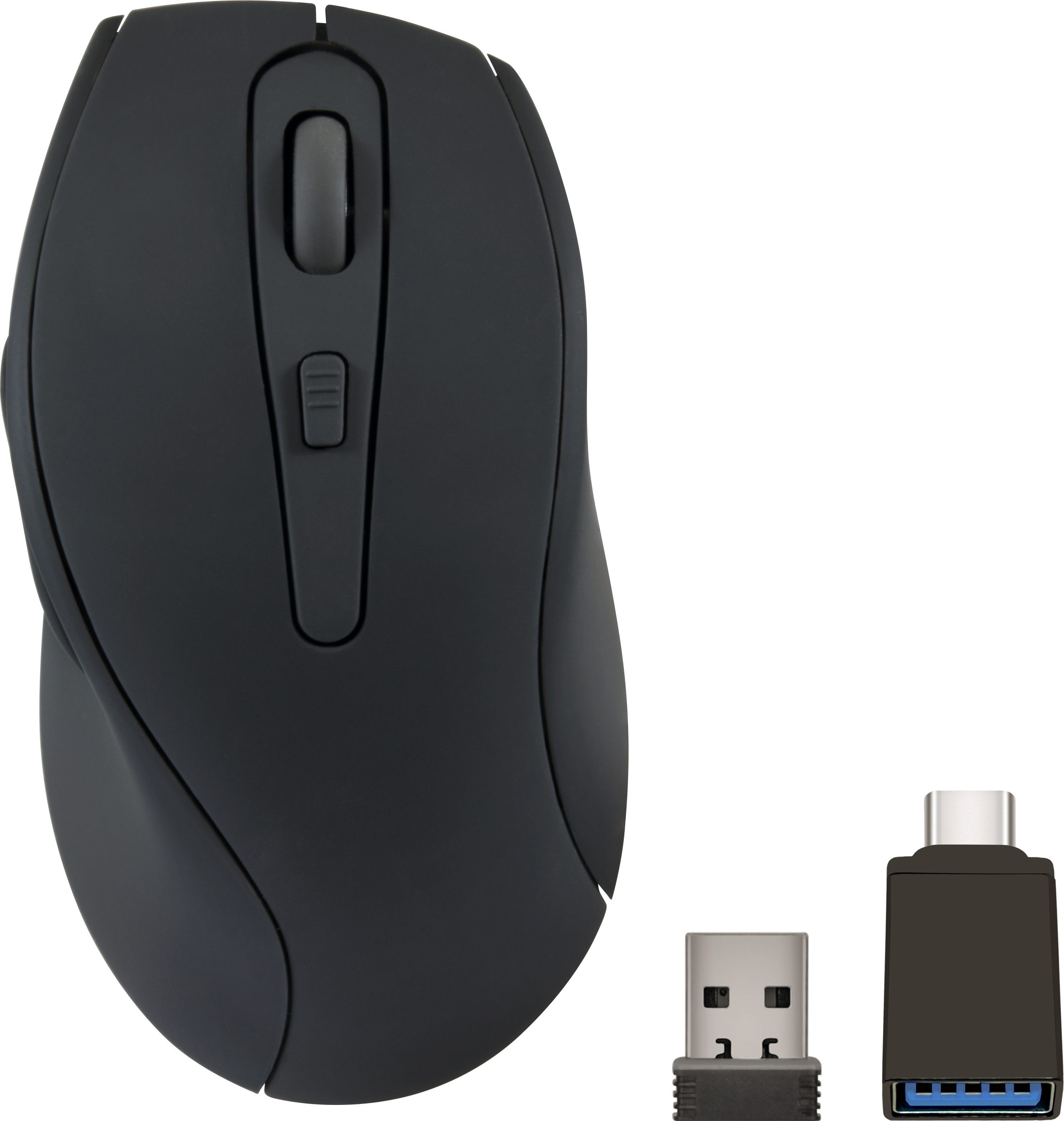 Speedlink AXON geräuscharm, antibakteriell, wiederaufladbar, kabellos, USB-A/-C Maus