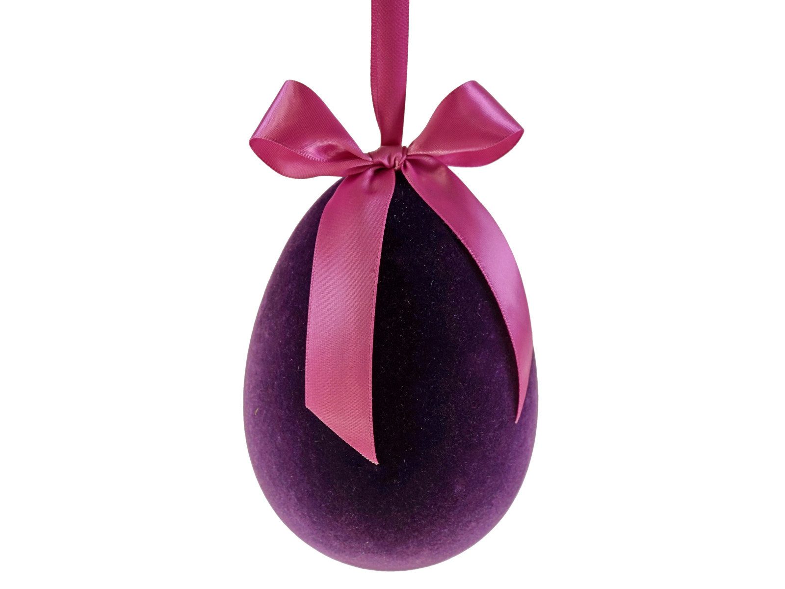 Werner Voß Dekofigur Voß Hänger Ei mit Schleife lila 11x15 cm