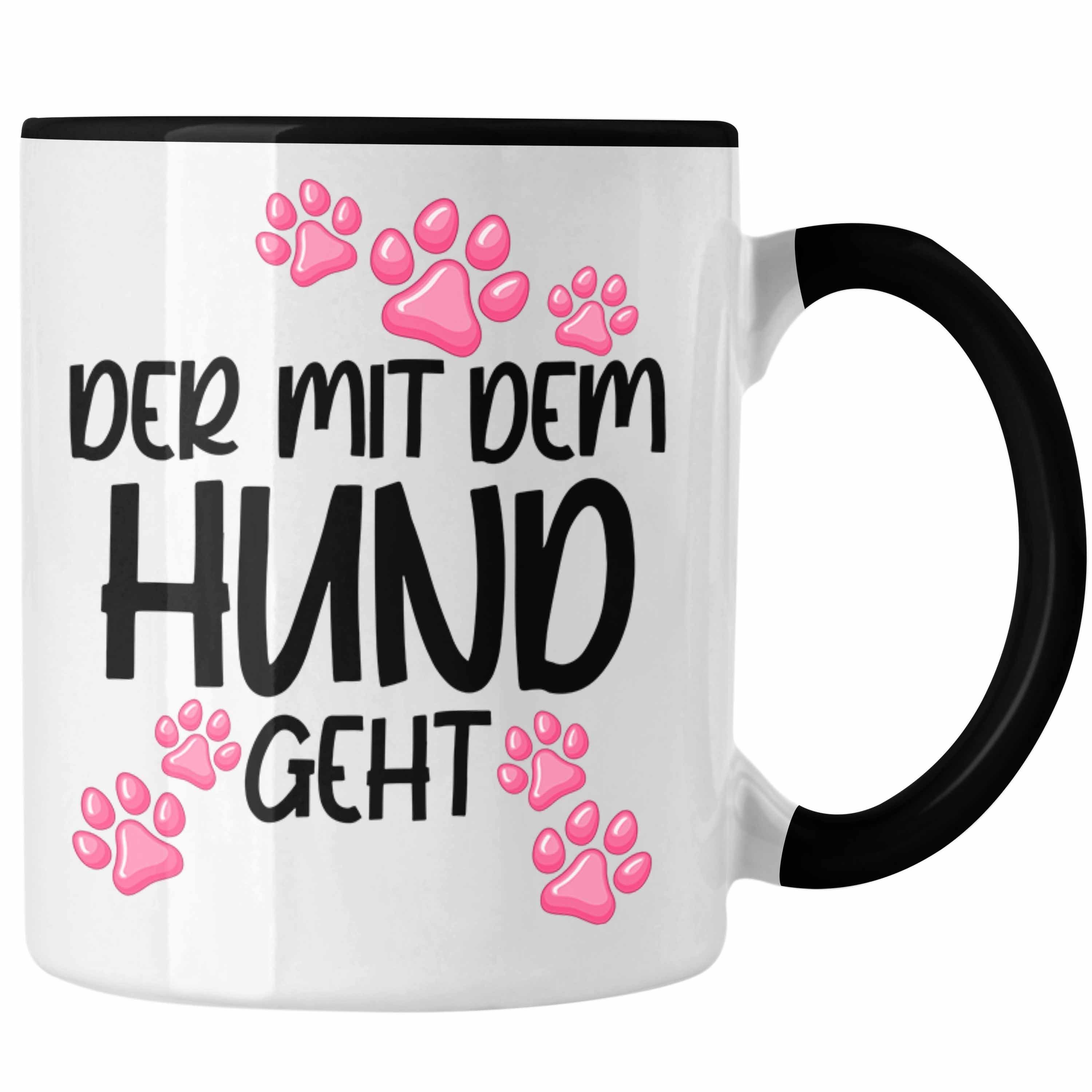 Trendation dem Mit Trendation Hundebesitzer Schwarz Tasse mit Lustig Geht - Tasse Becher Tasse Hunde Der Spruch Geschenkidee Hund