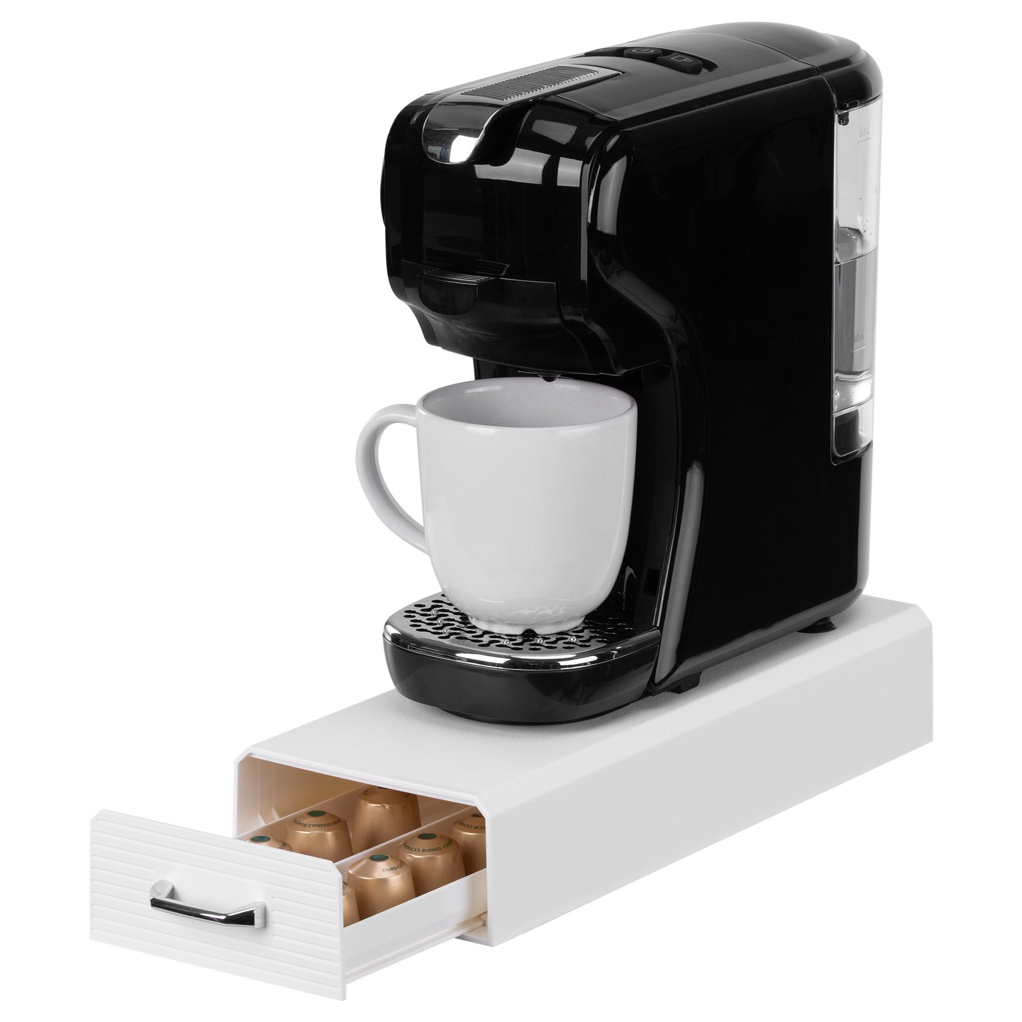 Kapselspender Kaffeekapseln Aufbewahrung für Nespresso Kapseln 40 Kaffeepads