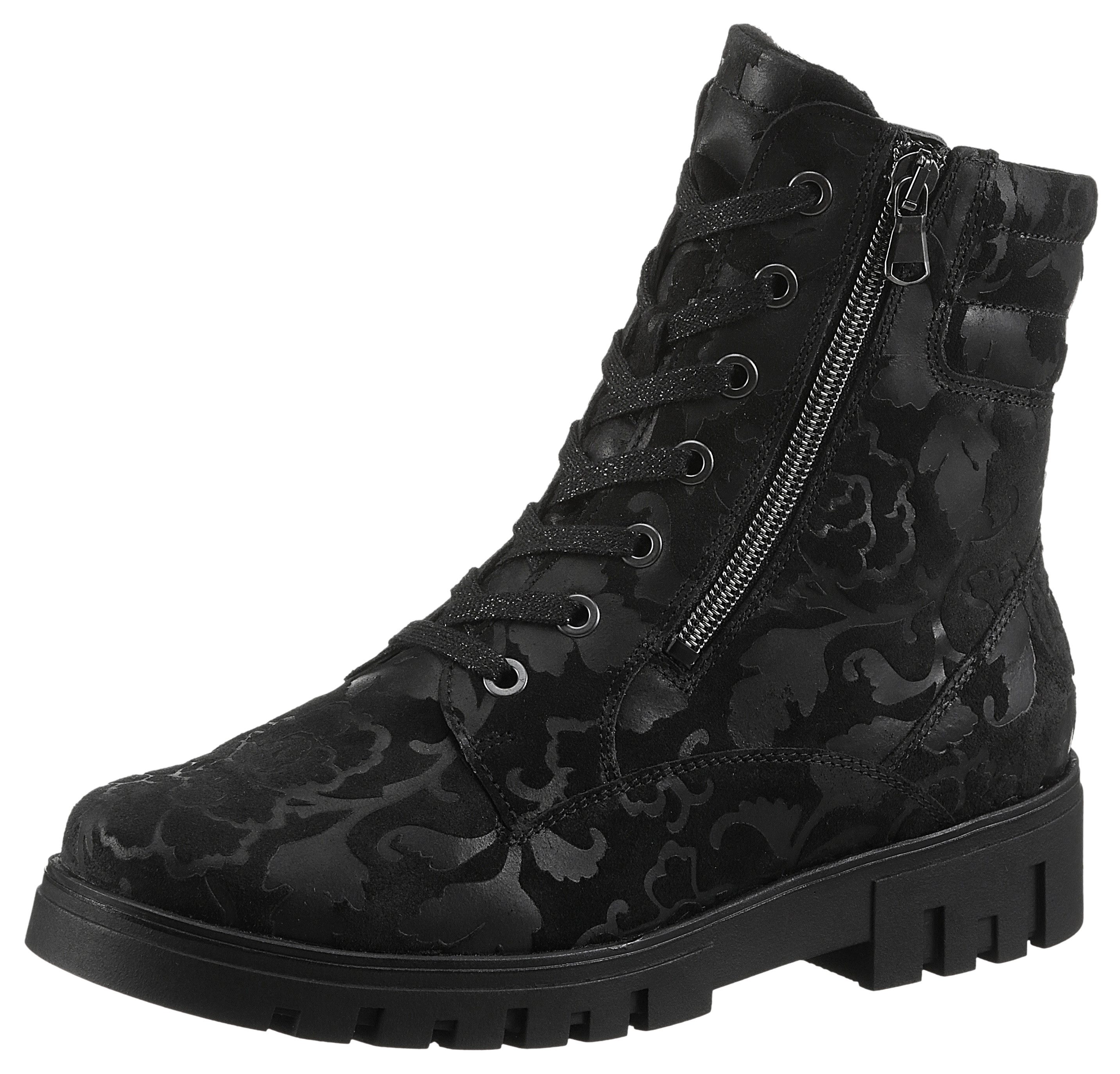 Waldläufer H-SERENA Schnürstiefelette Schnürboots, Profilsohle, Blockabsatz günstig online kaufen