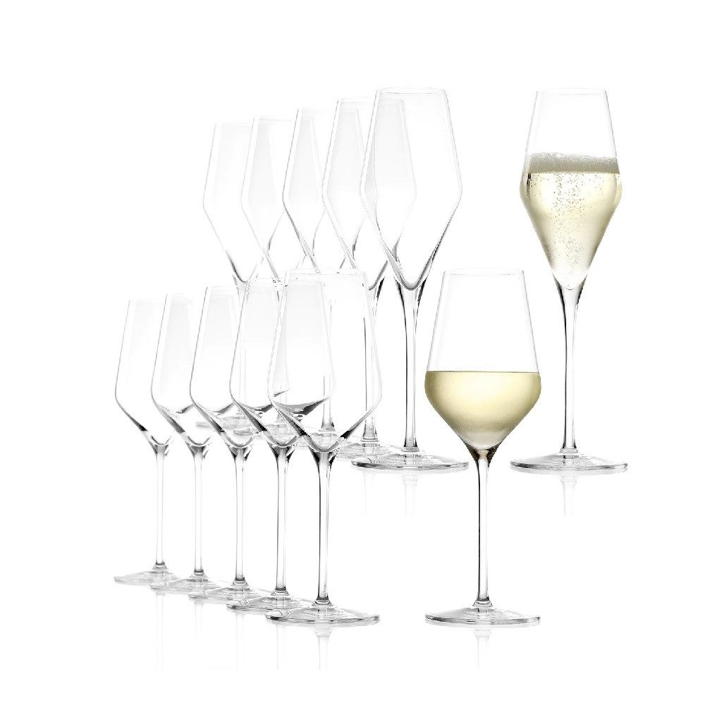 Weinglas Stölzle Lausitz Quatrophil Weißweinkelch/Champagnerkelch Set 12 tlg.