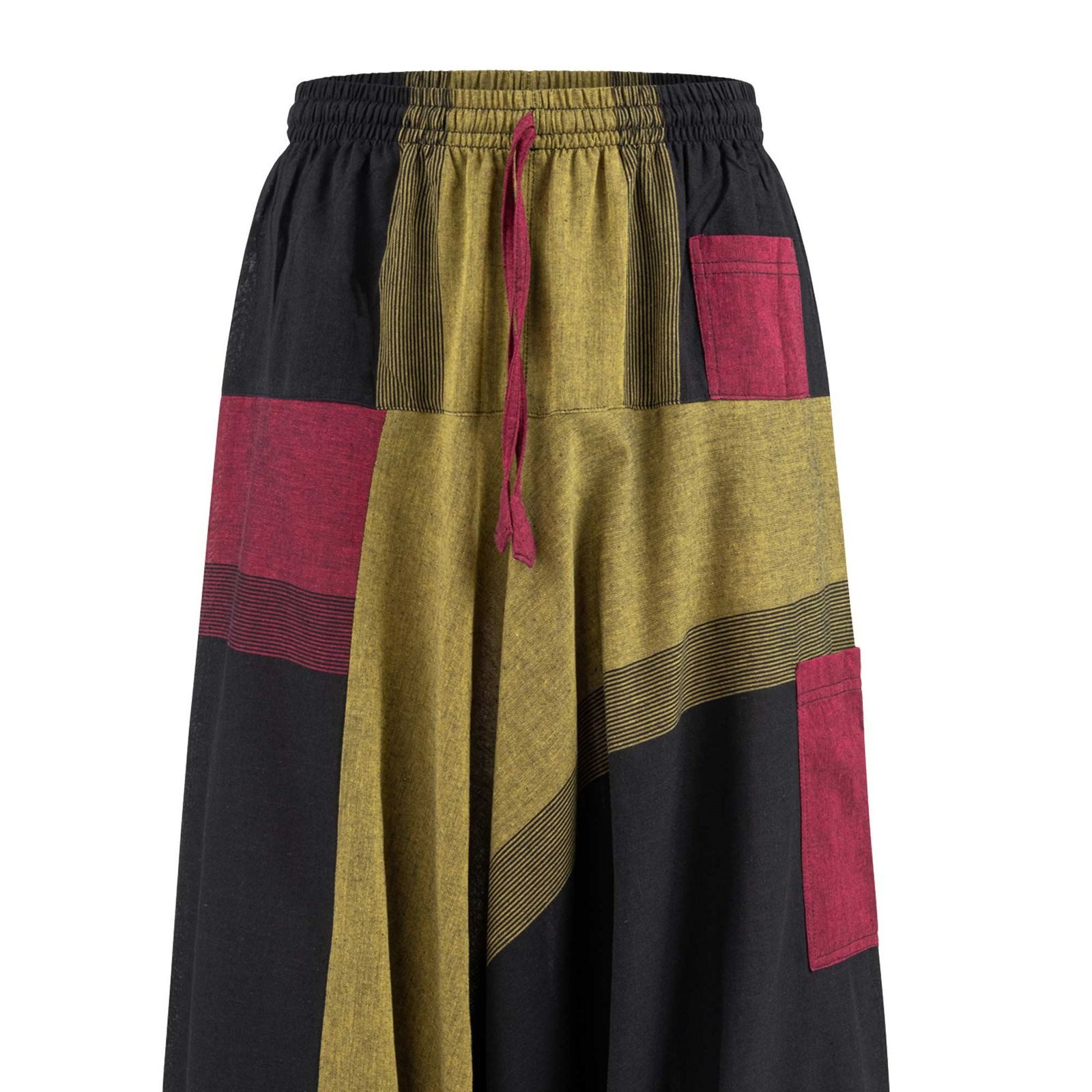 KUNST UND MAGIE Haremshose Damen Harem Hose Bunt Aladin Haremshose Pluderhose Pumphose Goa Hippie
