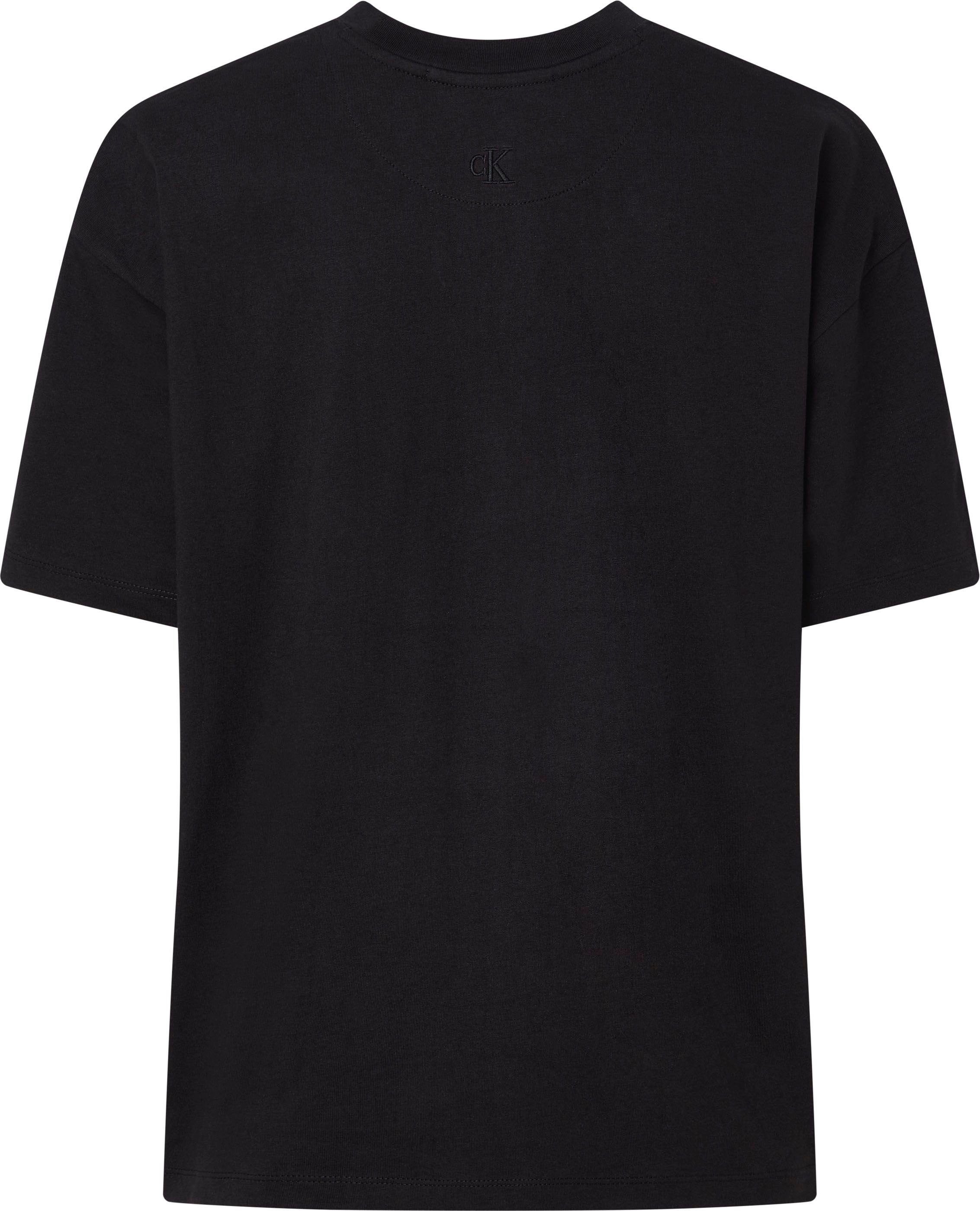 Calvin Klein Jeans Plus T-Shirt schwarz Rundhalsausschnitt mit