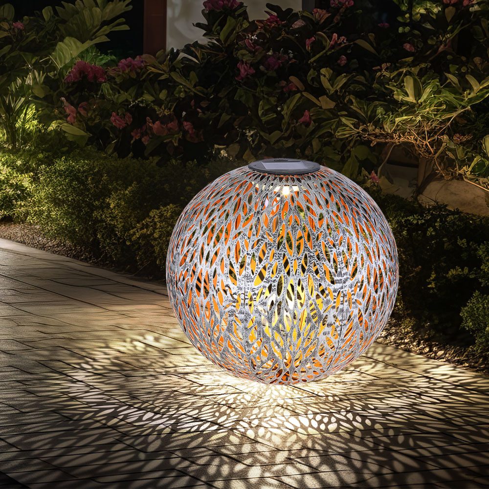 Globo LED Gartenleuchte, LEDLeuchtmittel fest verbaut, Solar