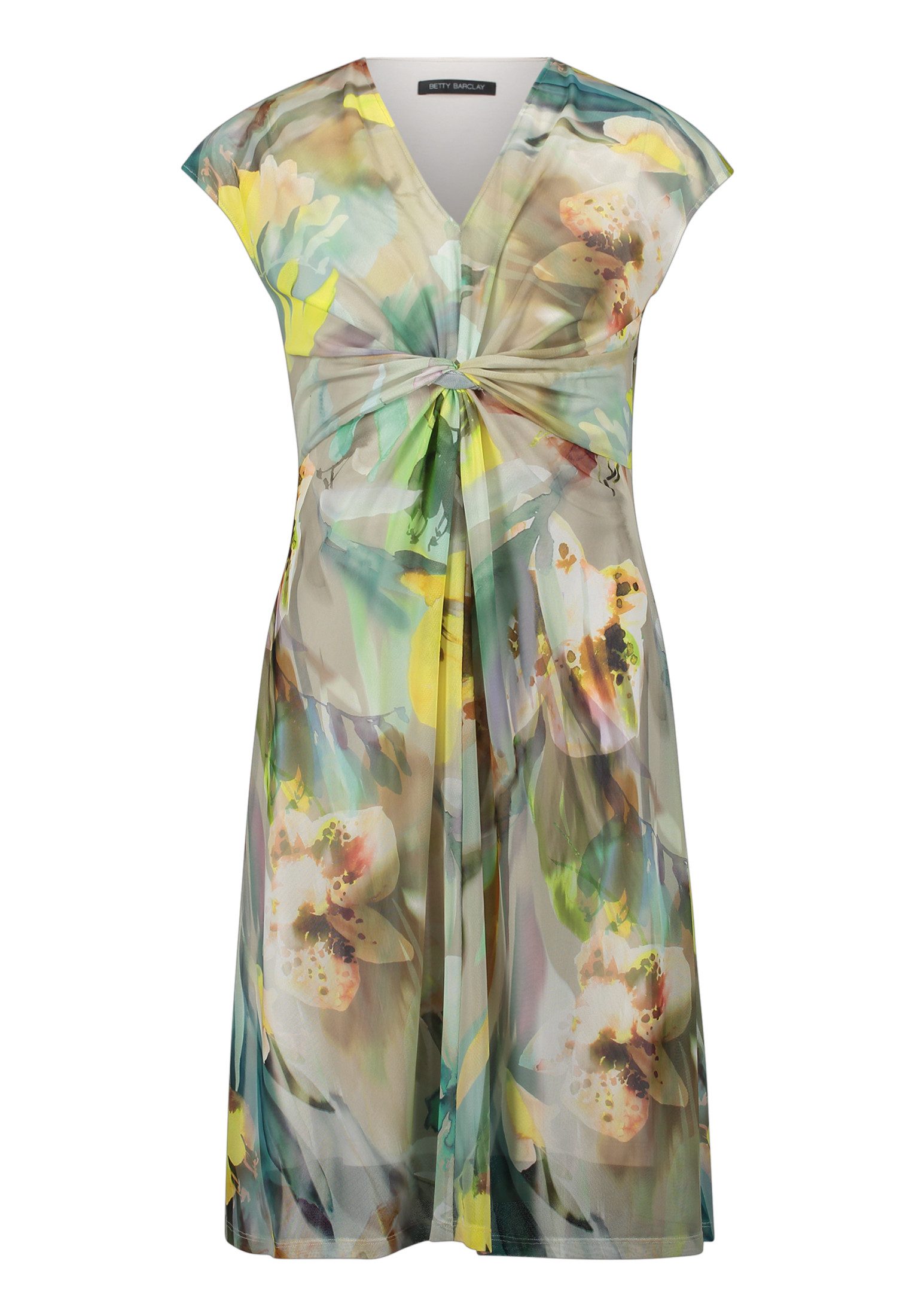 Meshkleid Damen mit Raffung