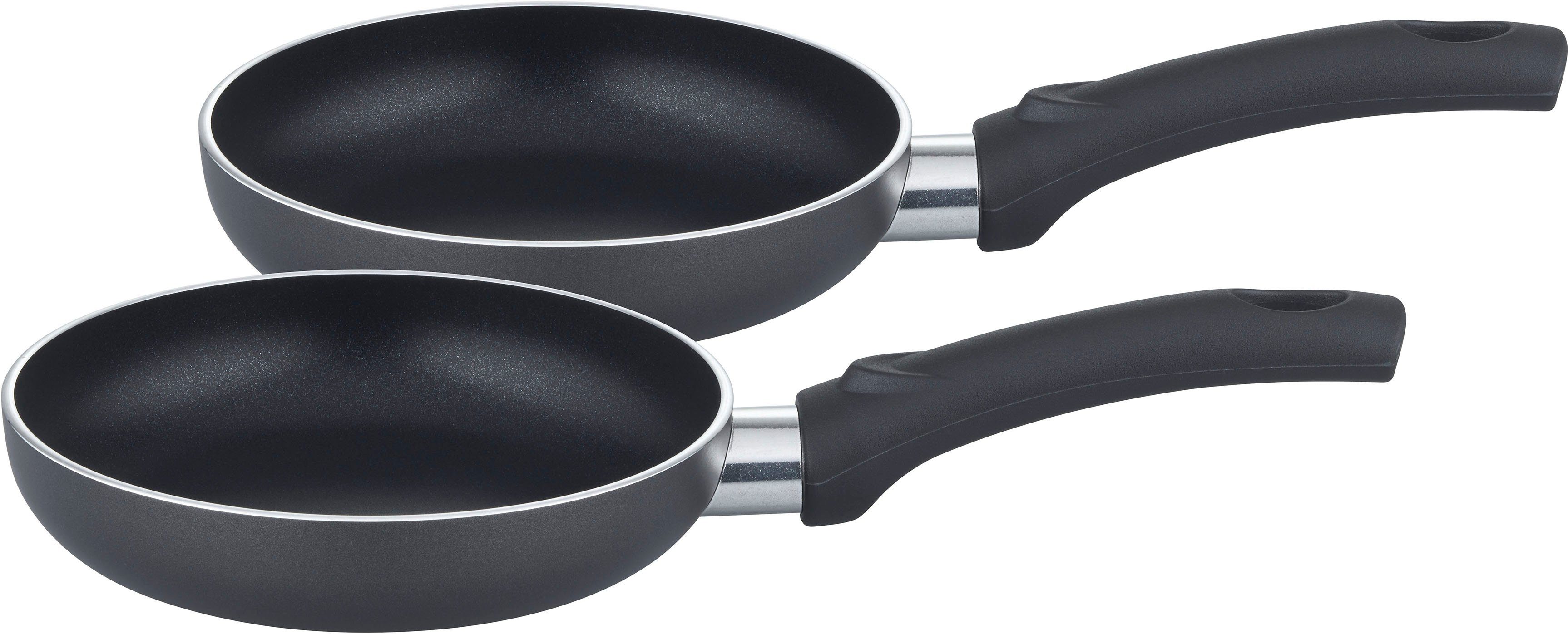 GSW Pfannen-Set Cnuspa (Snackpfannen-Set), Aluminium (Set, 2-tlg., 2x Pfanne 16cm), VITAFLON® CLASSIC Antihaft-Versiegelung, Induktion