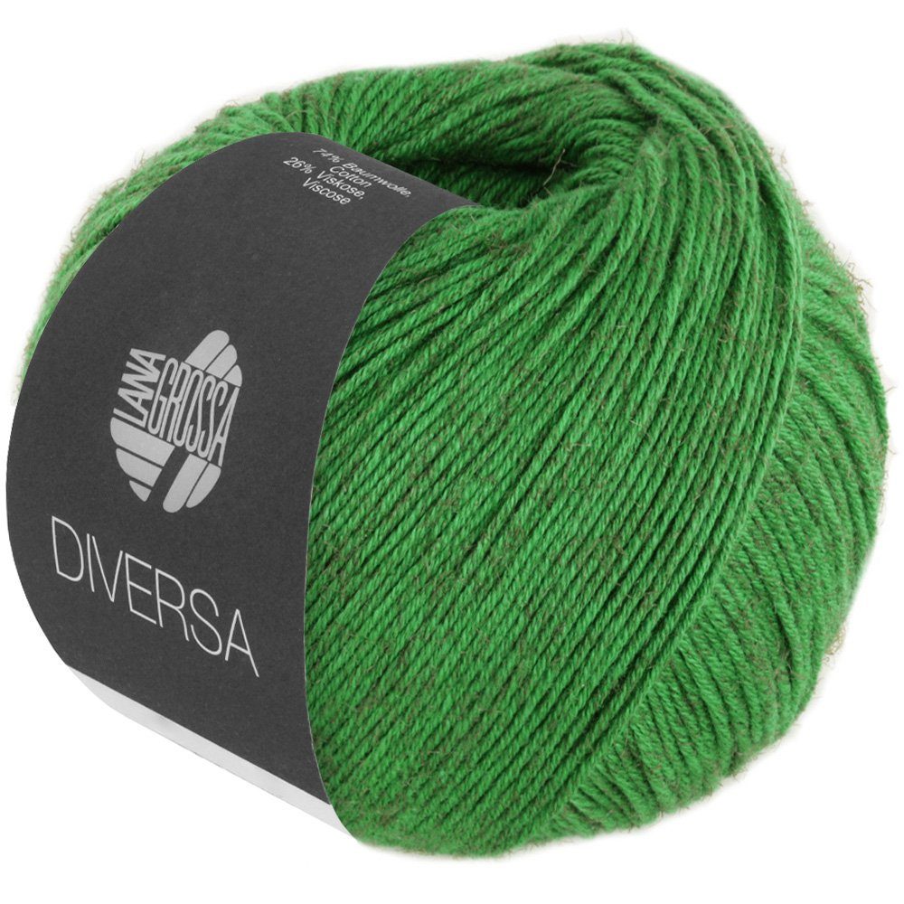 LANA GROSSA DIVERSA Häkelwolle, 210 m (leichtes Baumwoll-Mischgarn mit zartem Mélange-Effekt), 50 g