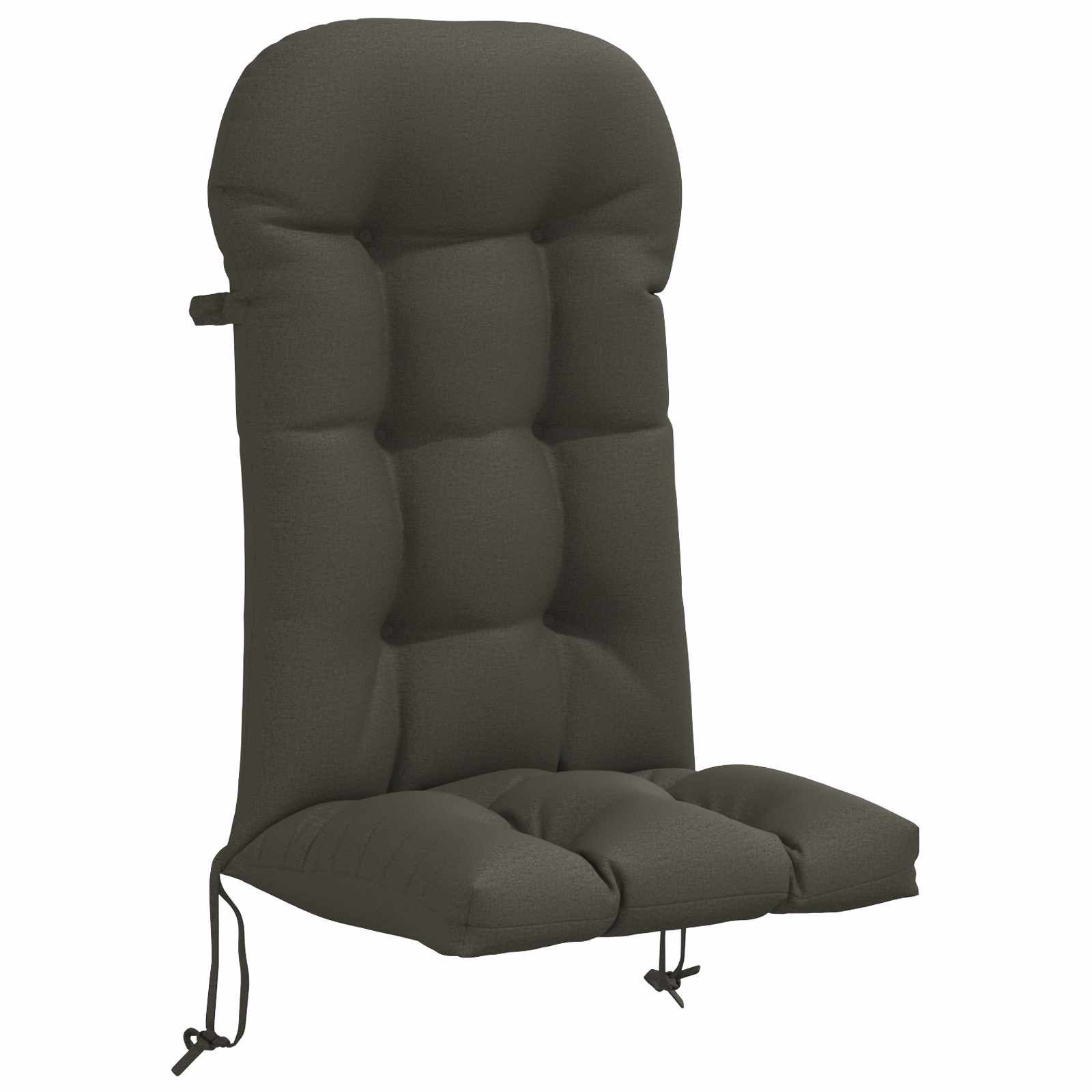 vidaXL Sitzauflage Sonnen-Lounger Kissen PUTTEN 100 % Polyester Anthrazit, (1 St)