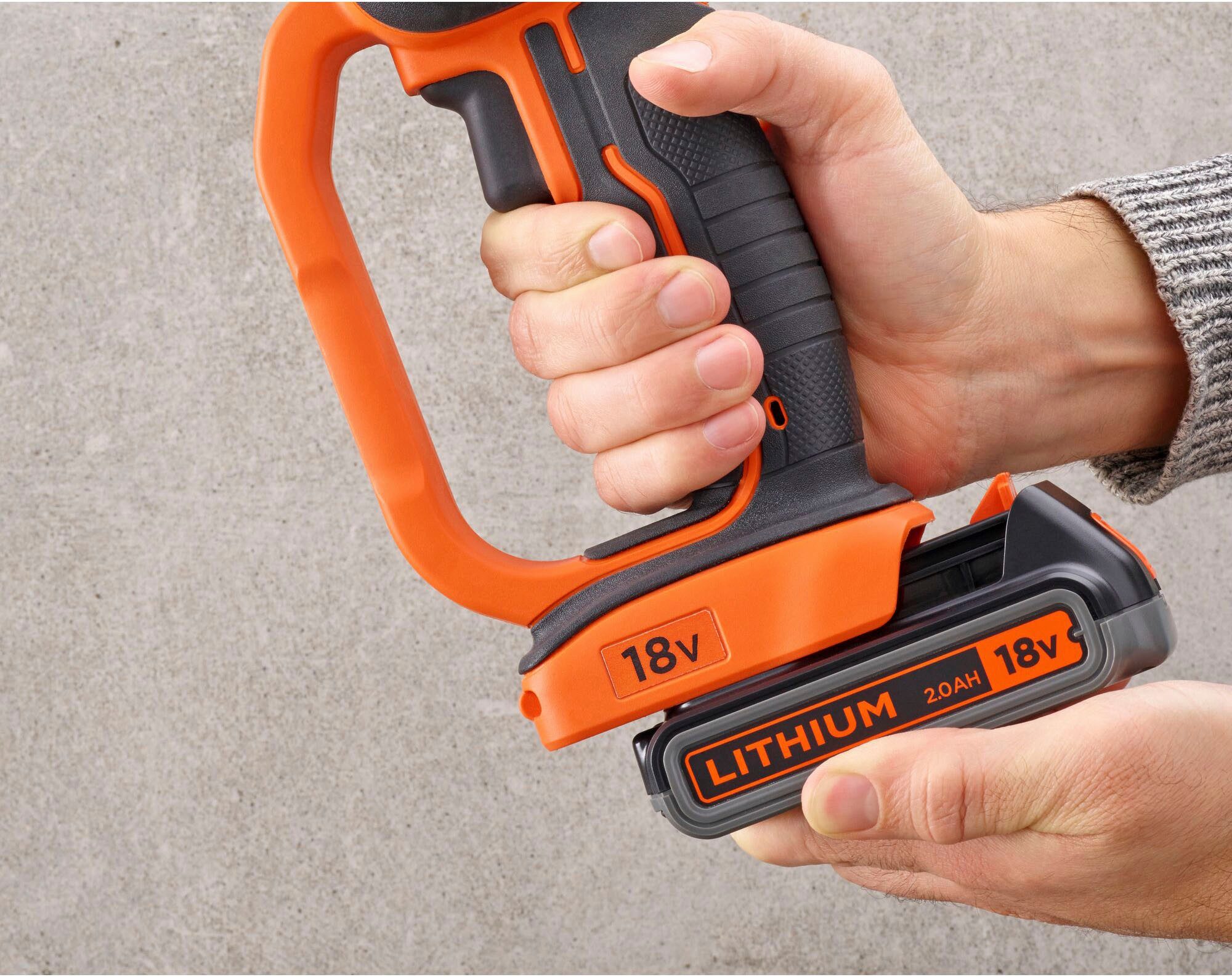 Black + Decker Akku-Winkelschleifer 18V, 125 mm, ohne Akku und Ladegerät, im Karton