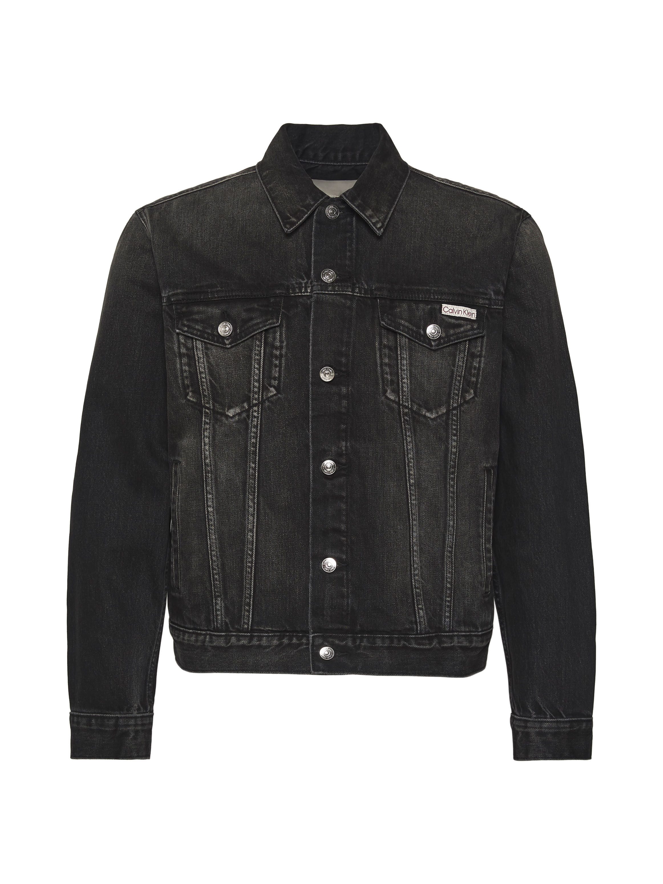 Calvin Klein Jeans Jeansjacke Regular fit mit Rundhalsausschnitt
