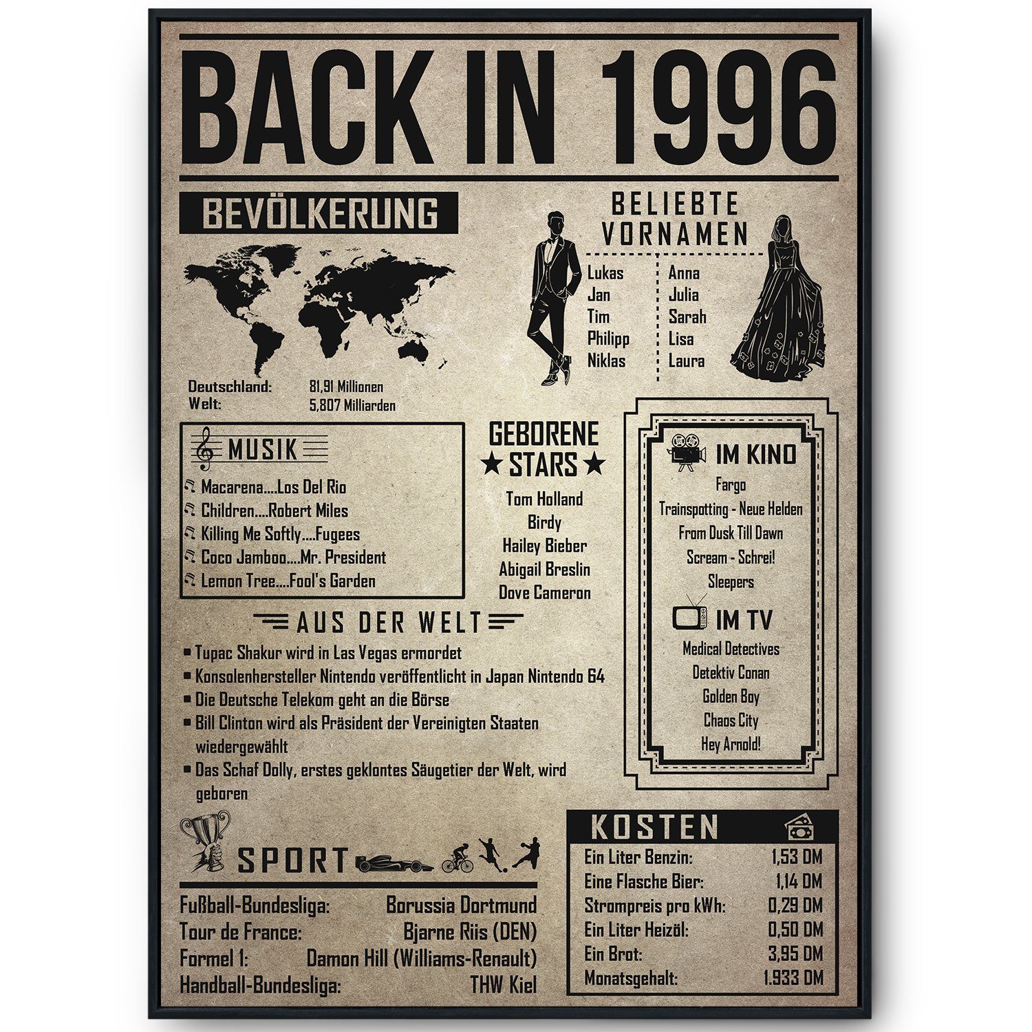 Tigerlino Poster Geschenk Männer Frauen, Geburtstag günstig online kaufen