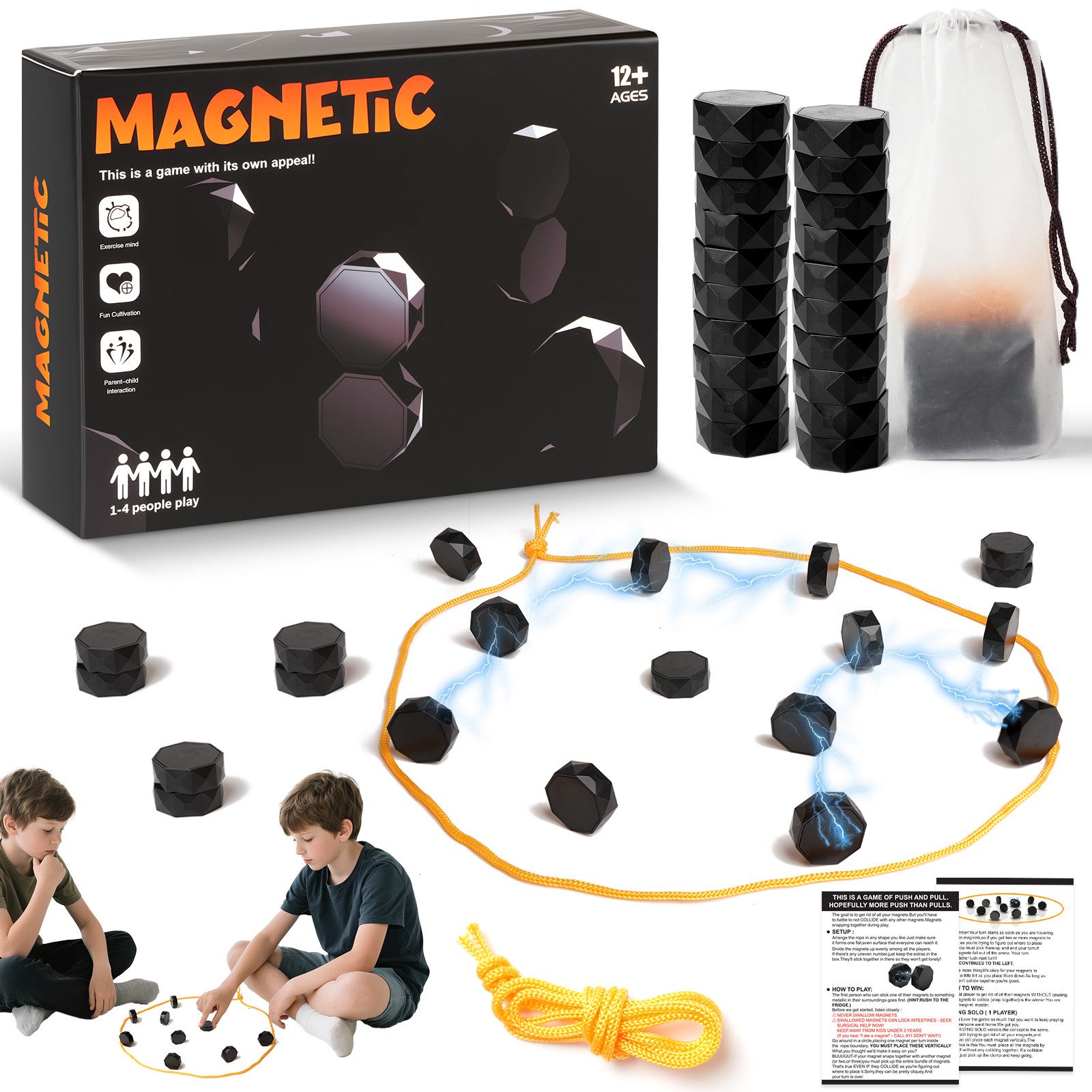 Bundviel Lernspielzeug Magnetspiel Schachspiel Tragbares SchachSpiel günstig online kaufen