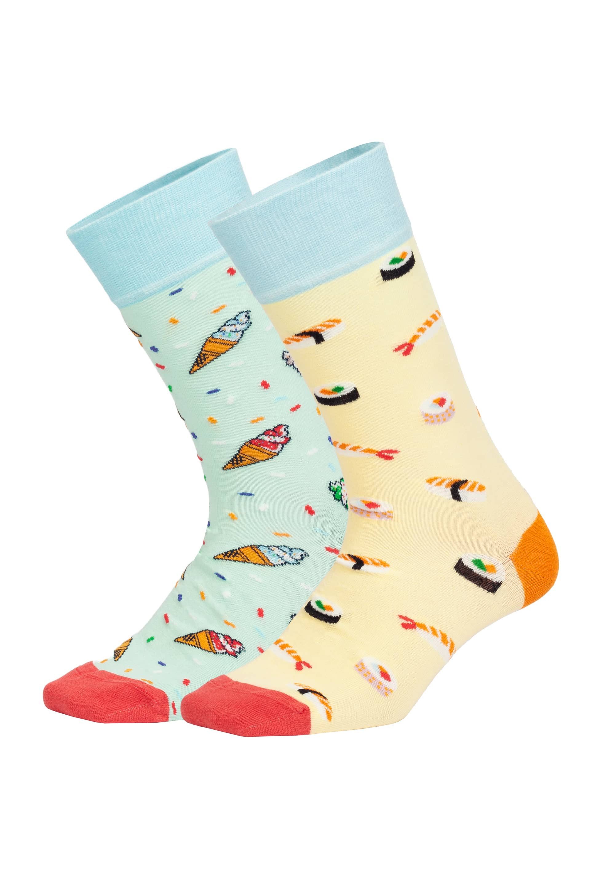 DillySocks Basicsocken Lunch Offer Aus Baumwolle & recyceltem Polyamid
