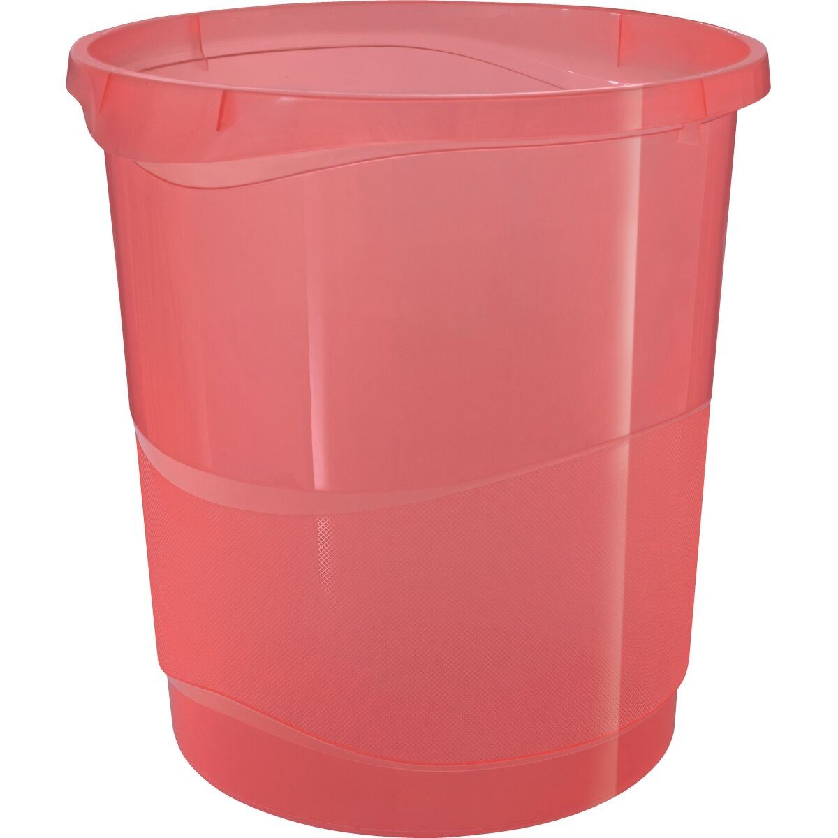 ESSELTE Papierkorb Papierkorb Colour'Breeze PP 14l transparent koralle
