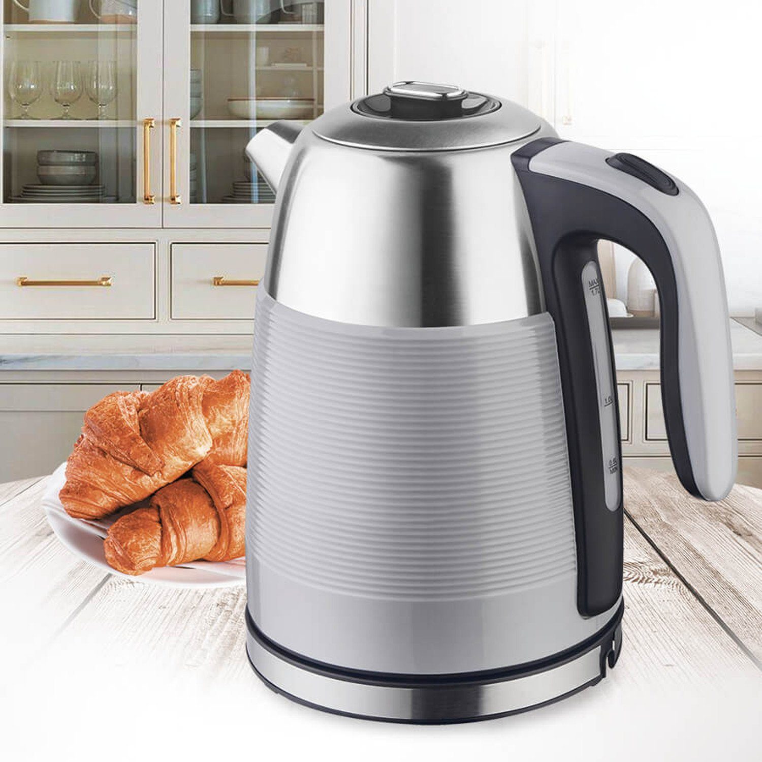 Maestro Wasserkocher MR-051, Elektrischer Wasserkocher 1.7L Abschaltautomatik 360°