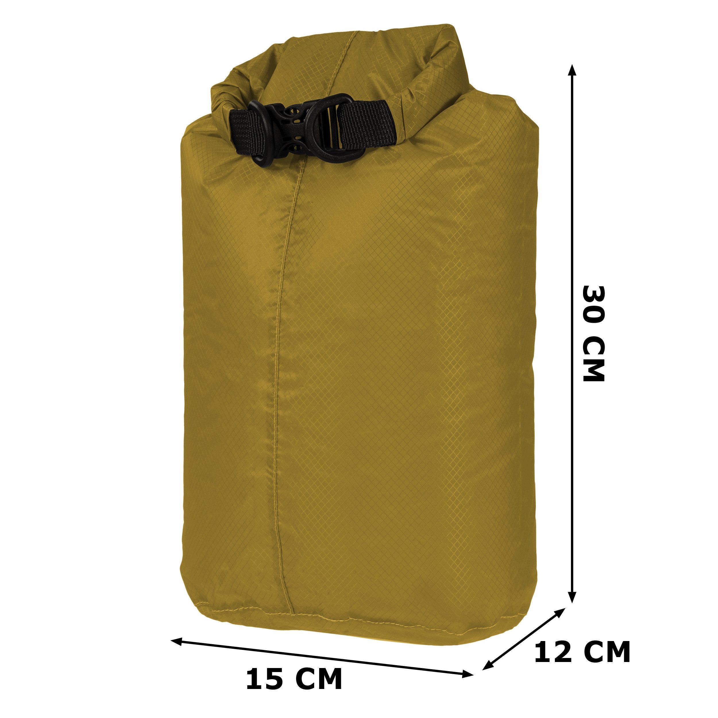SCHNORR Rucksack Drybag 5L Ocker ultraleicht 45g, wasserdichter Packbeutel 20D Nylon