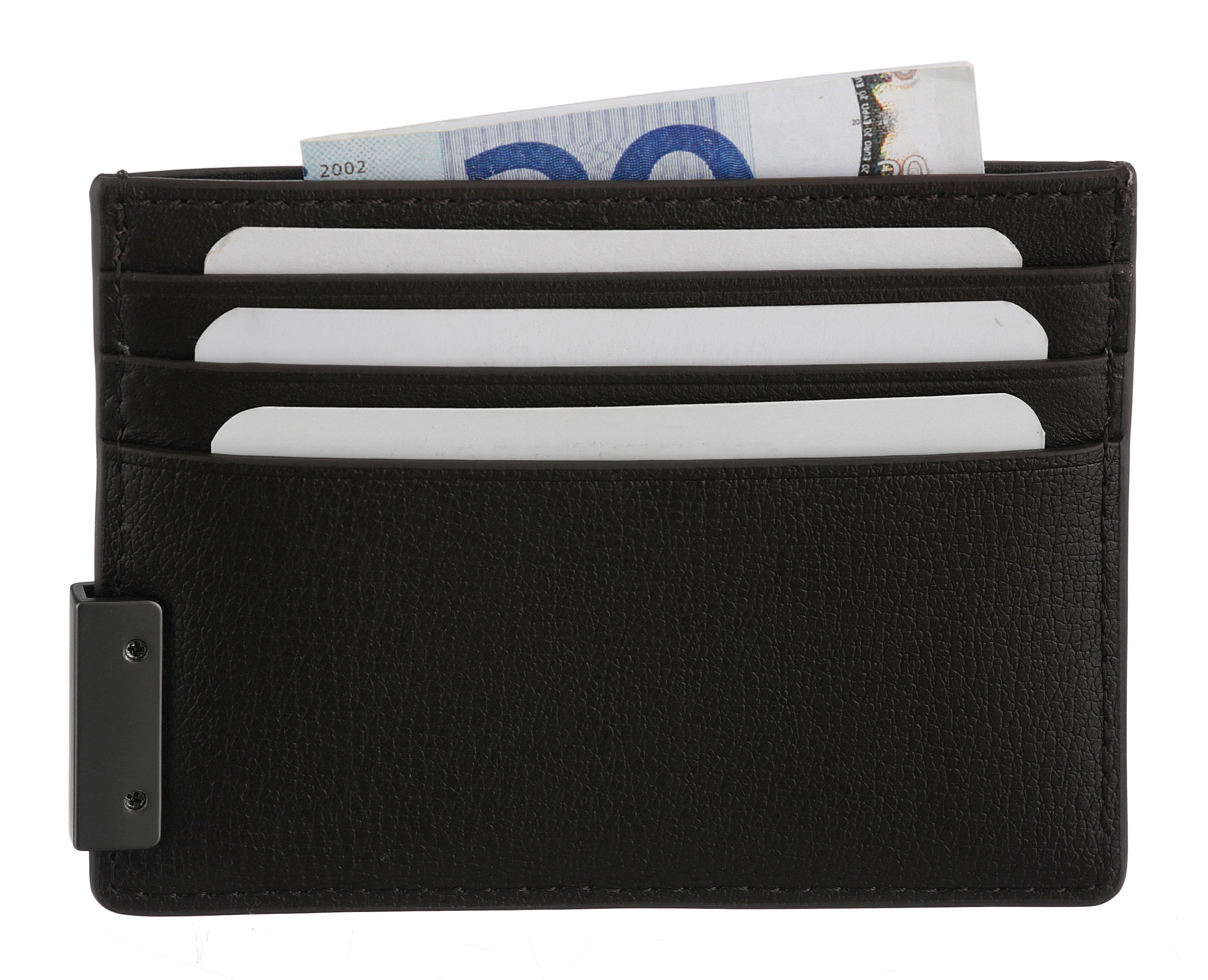 Tommy Hilfiger Kartenetui TH HARDWARE CC HOLDER, Unisex, Mini Geldbeutel, Men Portemonnaie mit seitlichem Label