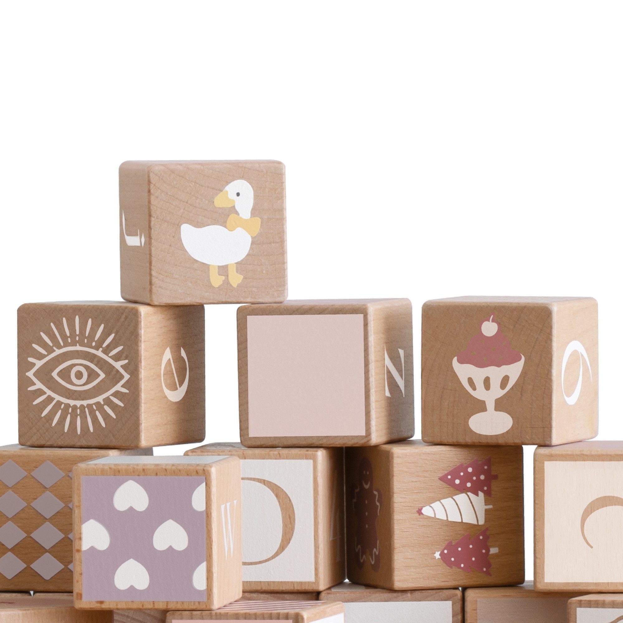 Classic World Classic World - Holzklötze Iris - 28x16x4cm - ab 18 Monaten Spielbauklötze