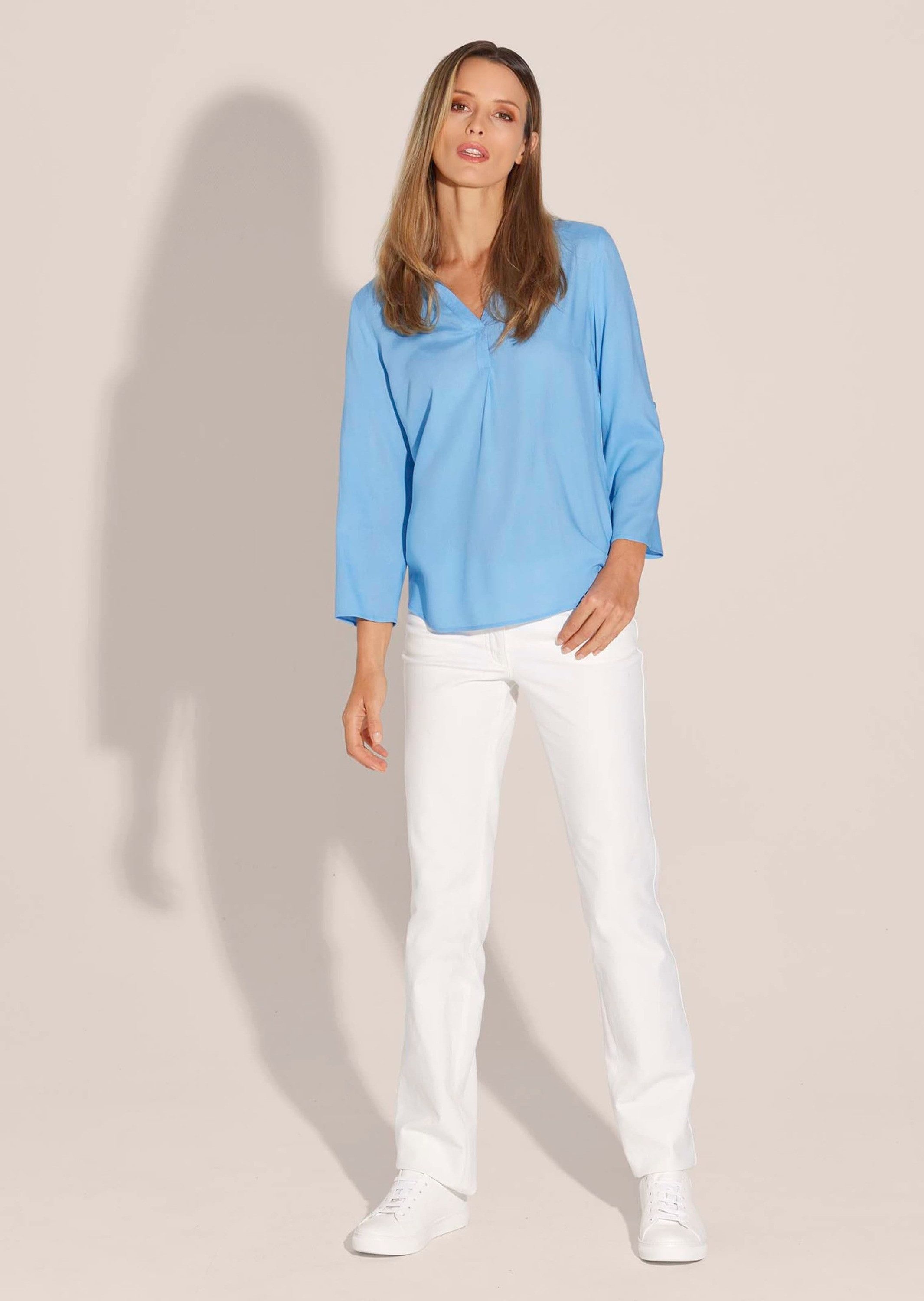 MADELEINE Langarmbluse Schlupf-Bluse mit Ärmelriegeln günstig online kaufen