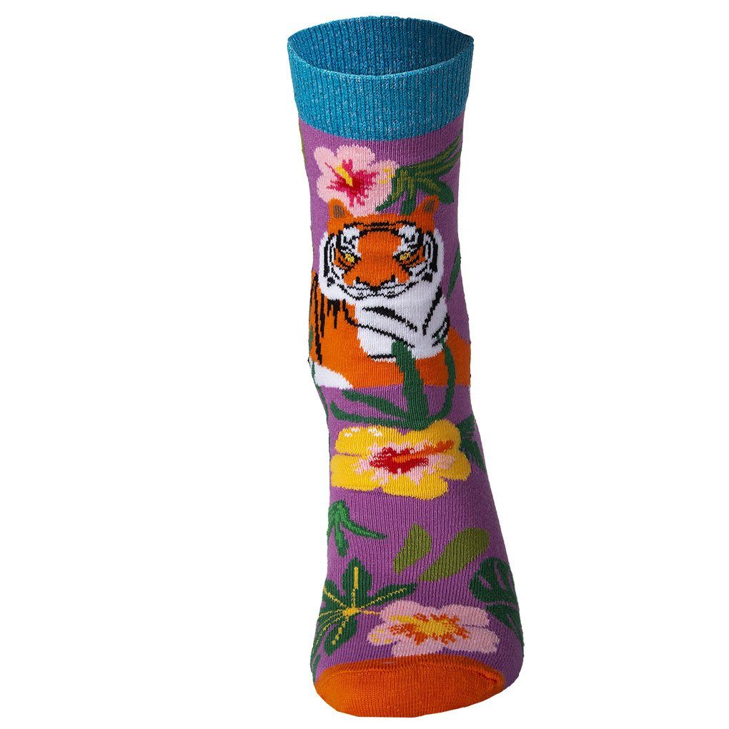 United Oddsocks Damen Fever Socken Socken, Mottomotive 6 - Jungle Kurzsocken