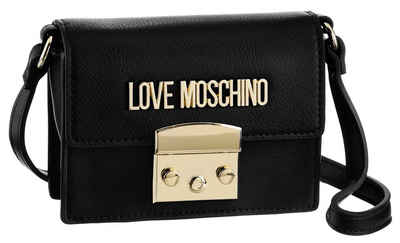 LOVE MOSCHINO Mini Bag SWEET LOCK, kleine Umhängetasche mit goldfarbenen Details